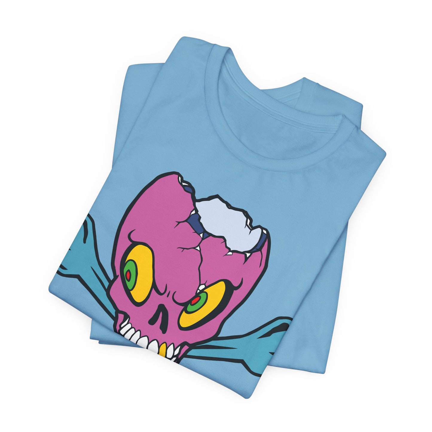 Purple Skull Graphic Design Tee, Skull Shirt, Vintage Tees, Art Design T-Shirt, Vintage Graphic Tee, Art Shirts with Skulls