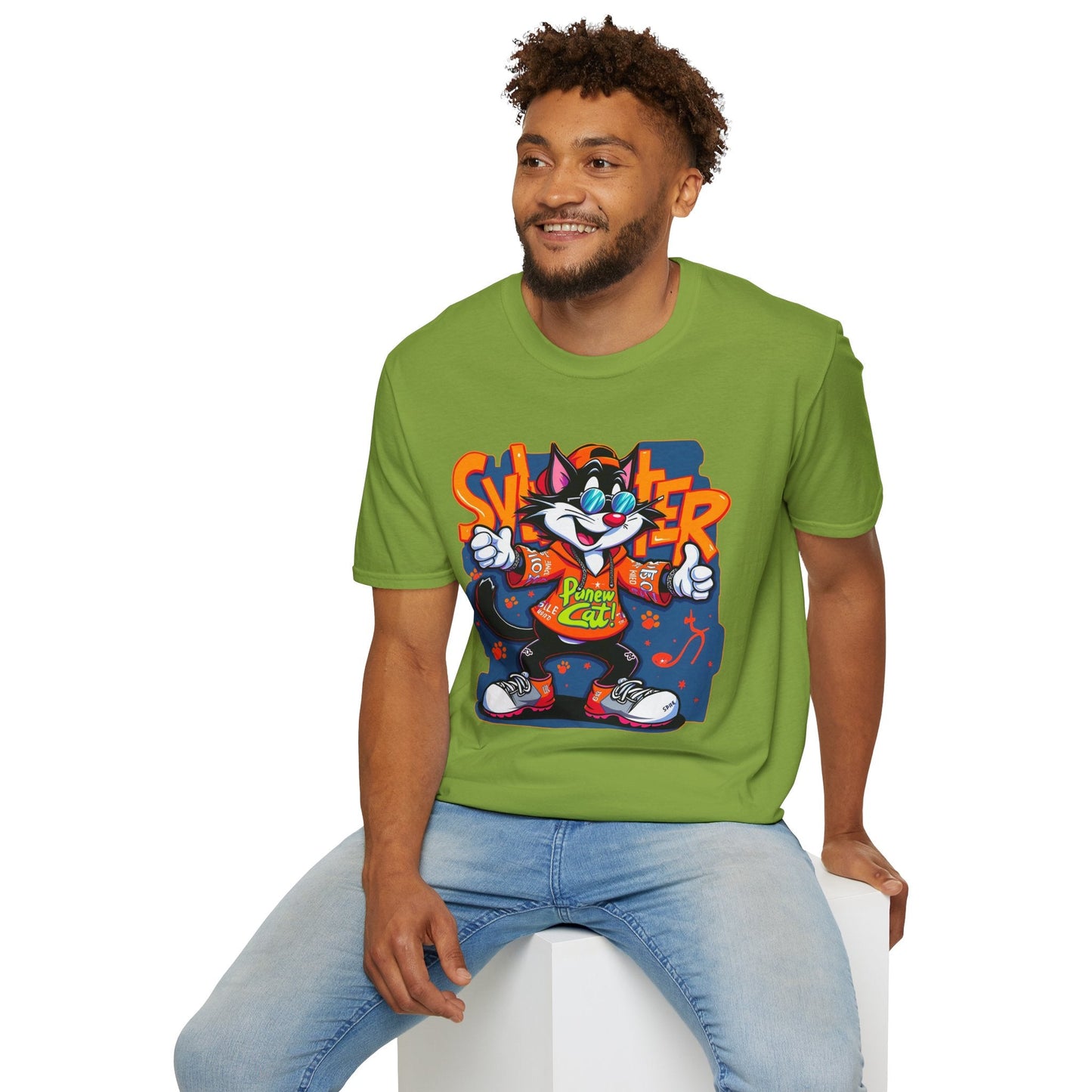 Funny Cartoon Animals Tee Shirt Unisex Gildan Softstyle 64000 Graphic Cartoon Tee