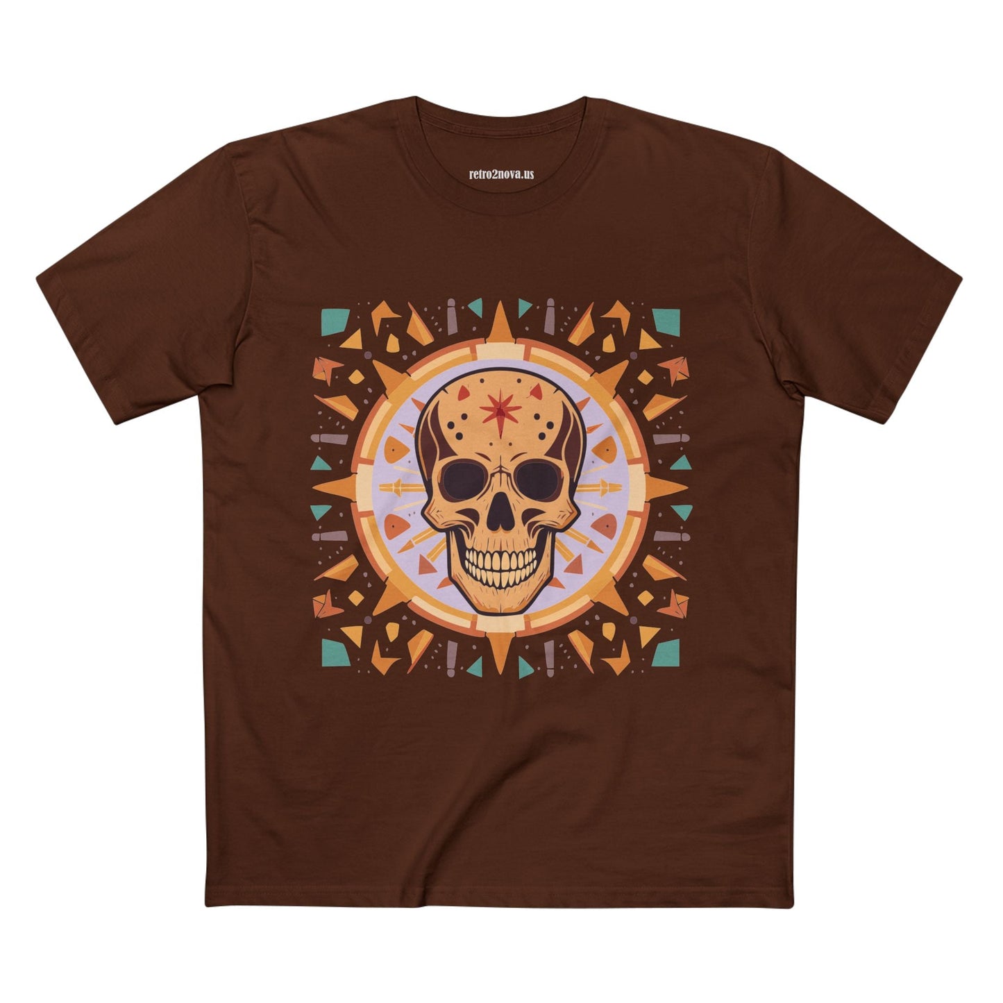 Skull Skeleton Shirt Unisex Premium Cotton Tee With Original Art Design Retro2Nova