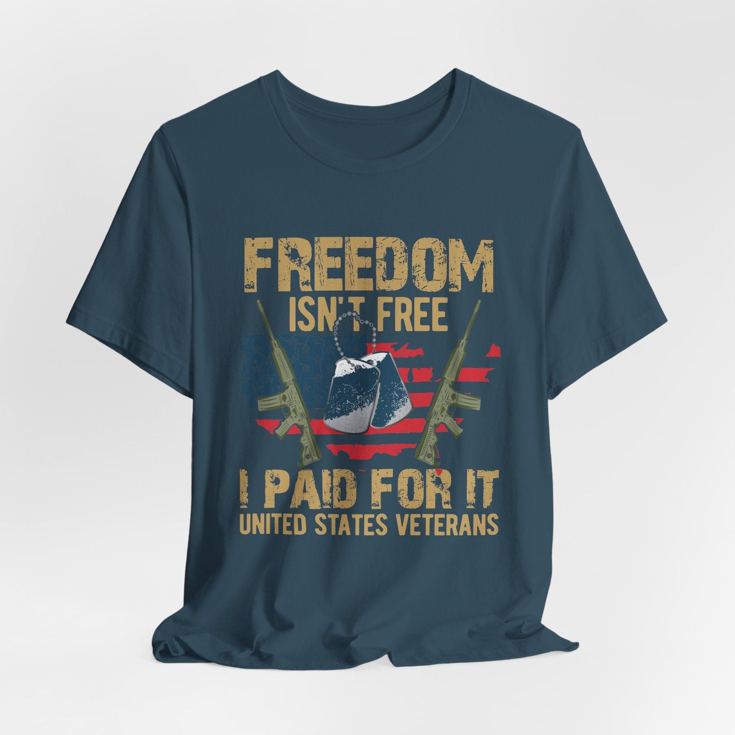 Army Veteran Patriotic Graphic Design Unisex Cotton T-Shirt v19