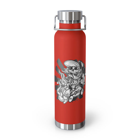 22oz Copper Insulated Water Bottle with Cartoon Design - CV77