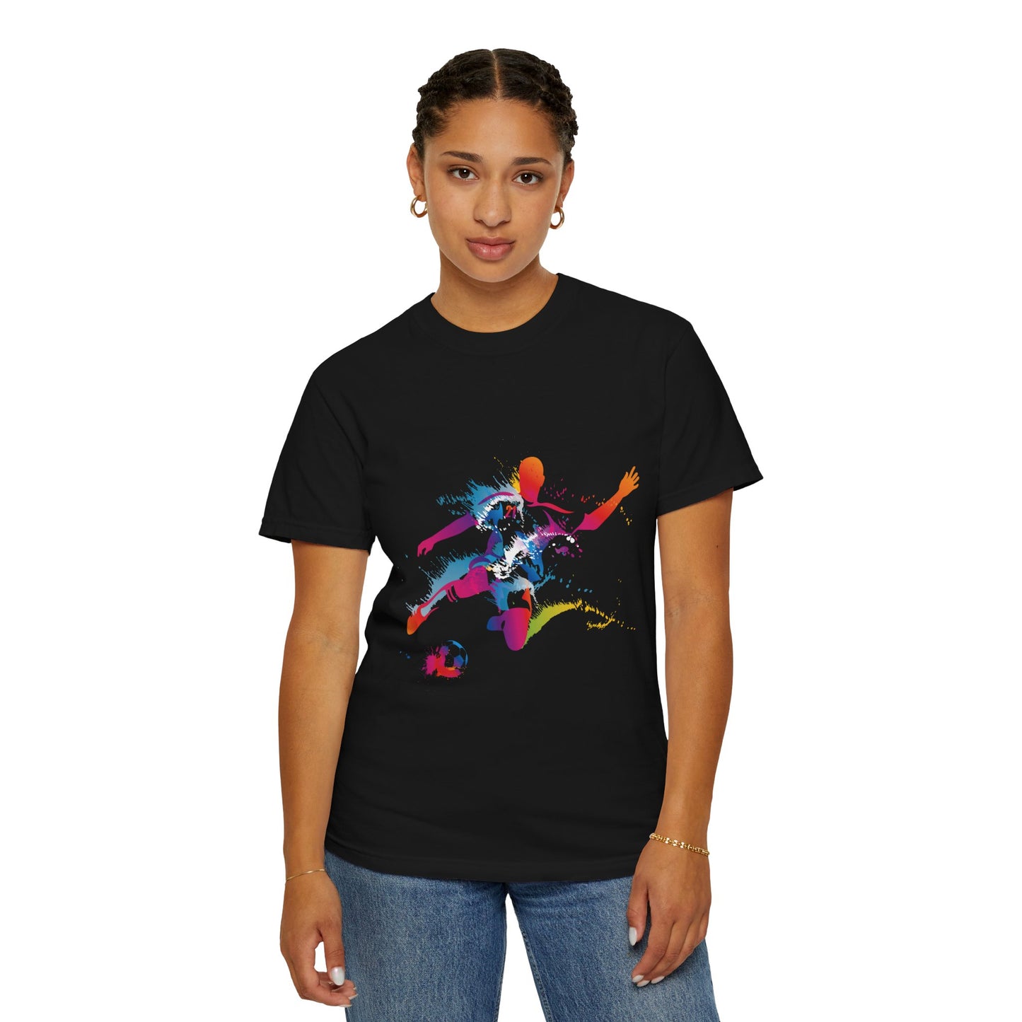 Unisex T-shirt with sports art design