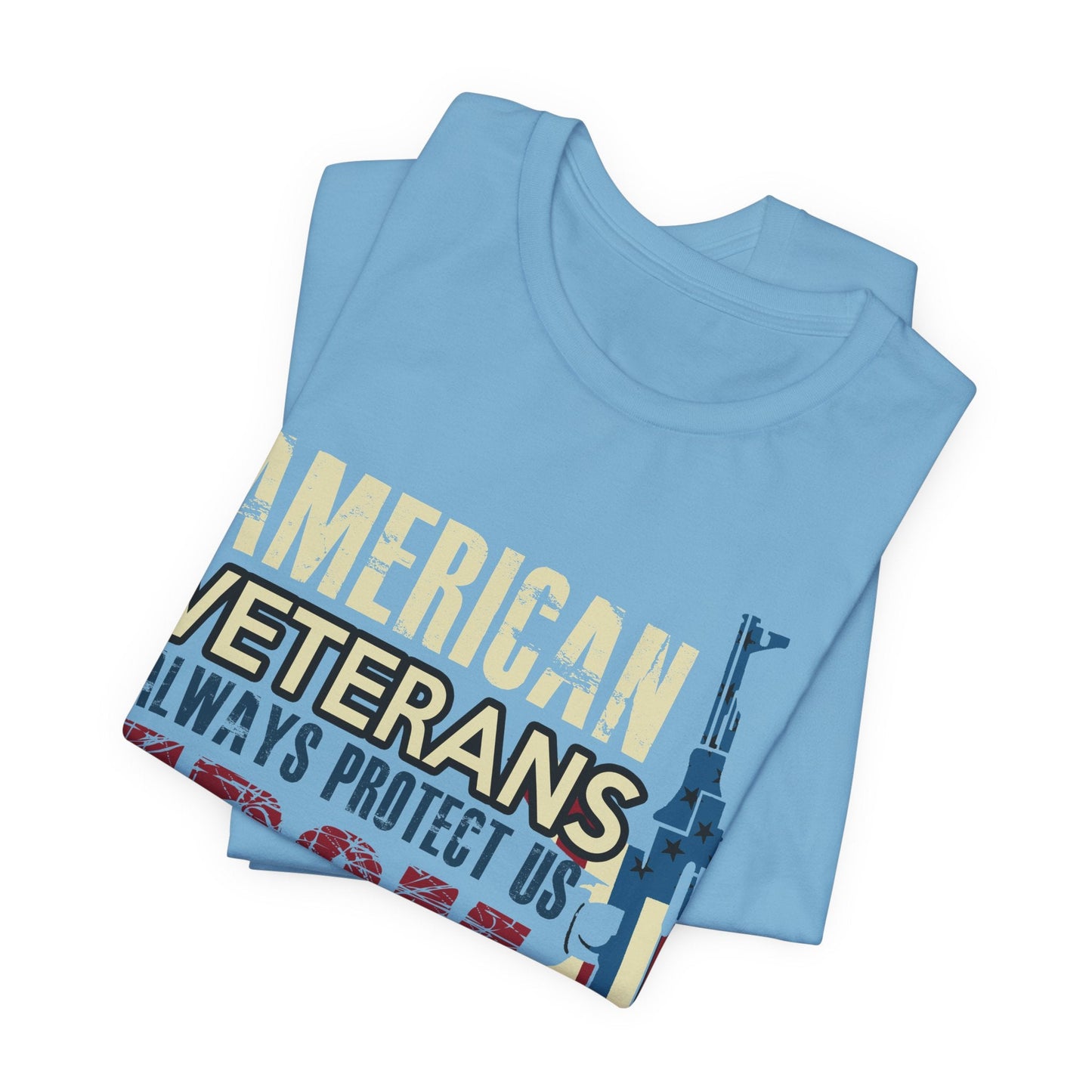 Army Veteran Patriotic Graphic Design Unisex Cotton T-Shirt v44