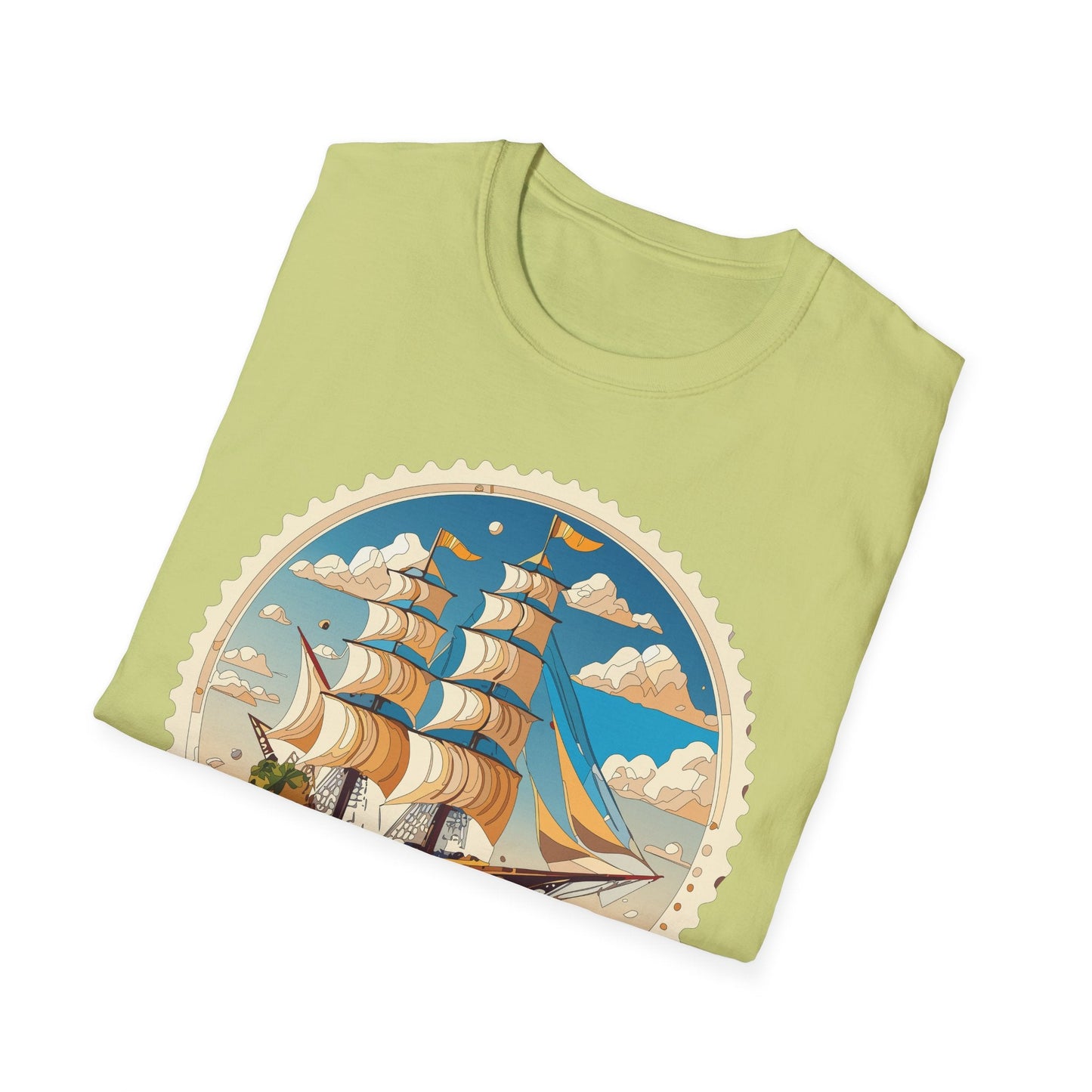 Nautical Ship Frigate Vessel T Shirts Unisex Tee Shirt Softstyle 64000 Ring Spun Cotton Comfort