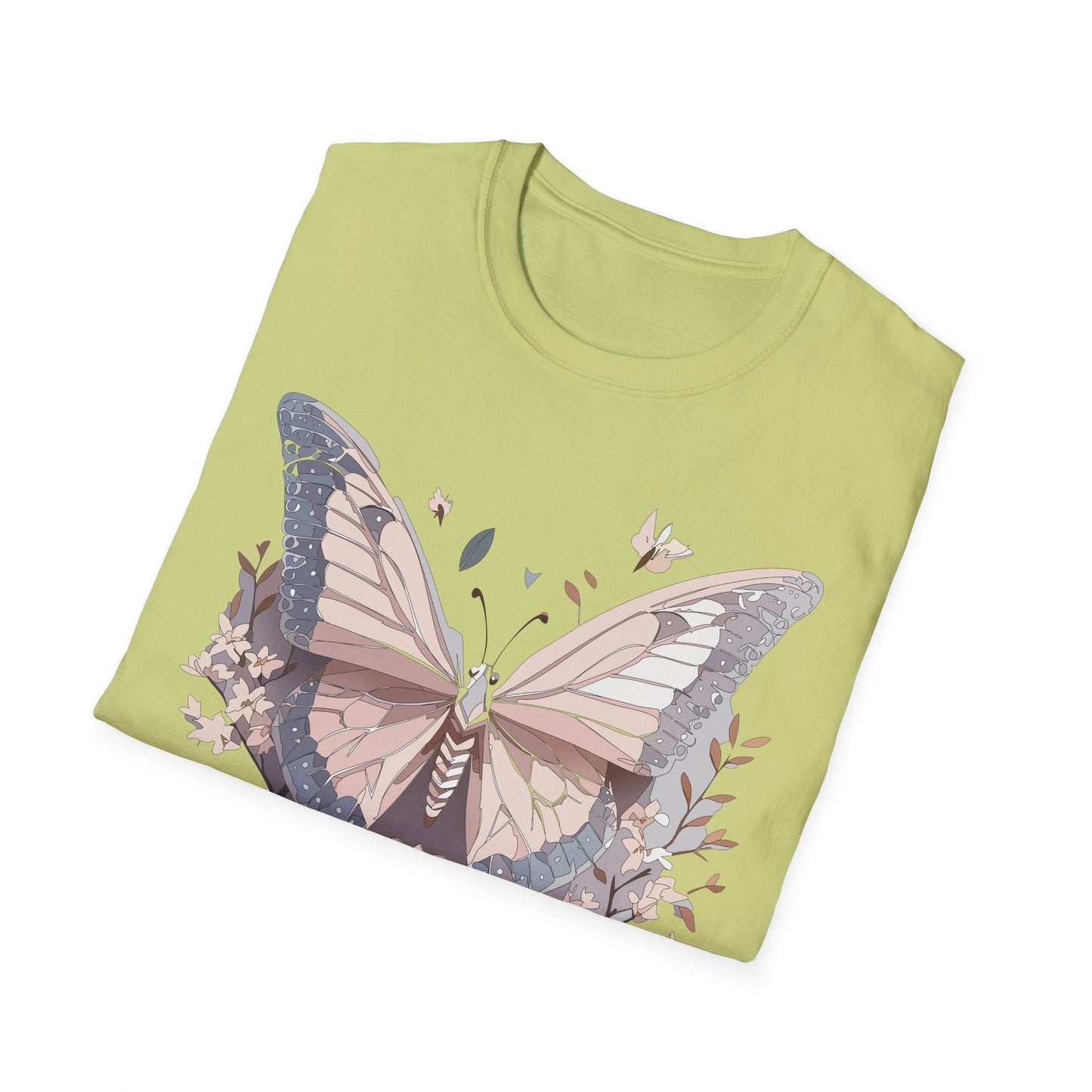 Butterfly Shirt Unisex Gildan Softstyle 64000 Monarch Butterfly Tee 100 Percent Ring Spun Cotton