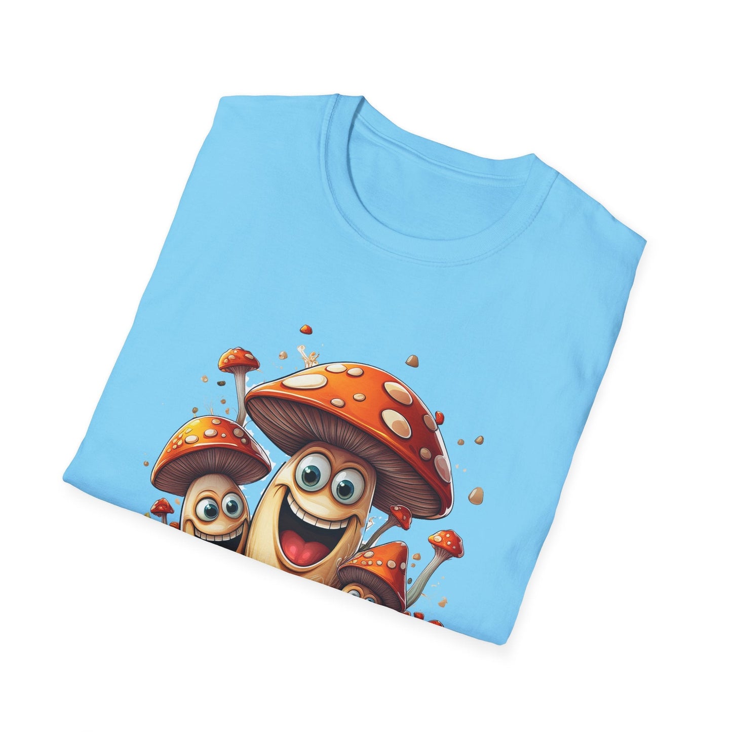 Mashroom Tee Shirt Unisex Funny Mashroom Design Softstyle 100 Percent Cotton Gildan