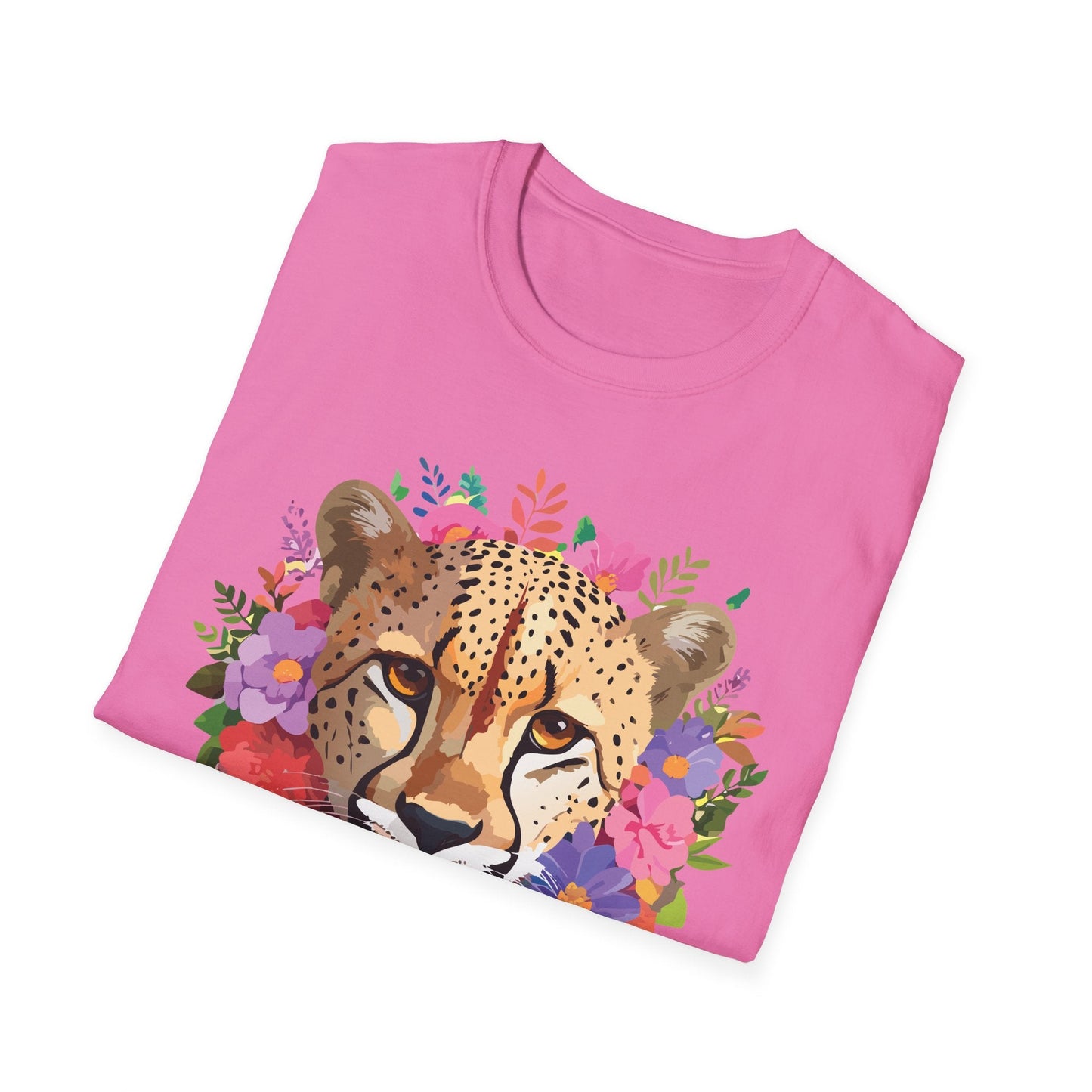 Cheetah Print Shirt Softstyle Tee Gildan 64000 100 Percent Ring Spun Cotton