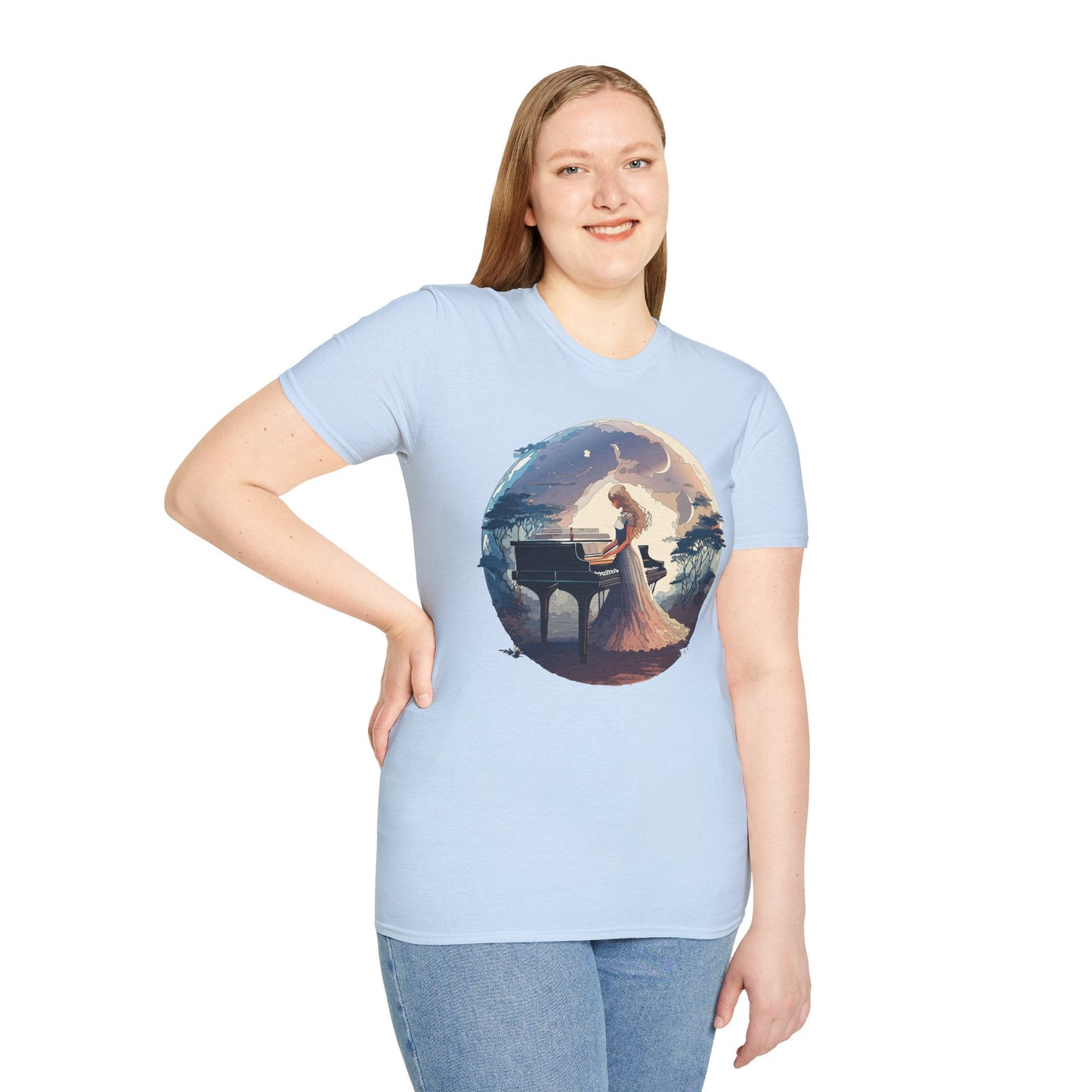 Womens Graphic T Shirts Art Design Shirt Unisex Softstyle Gildan 64000 Short Sleeve