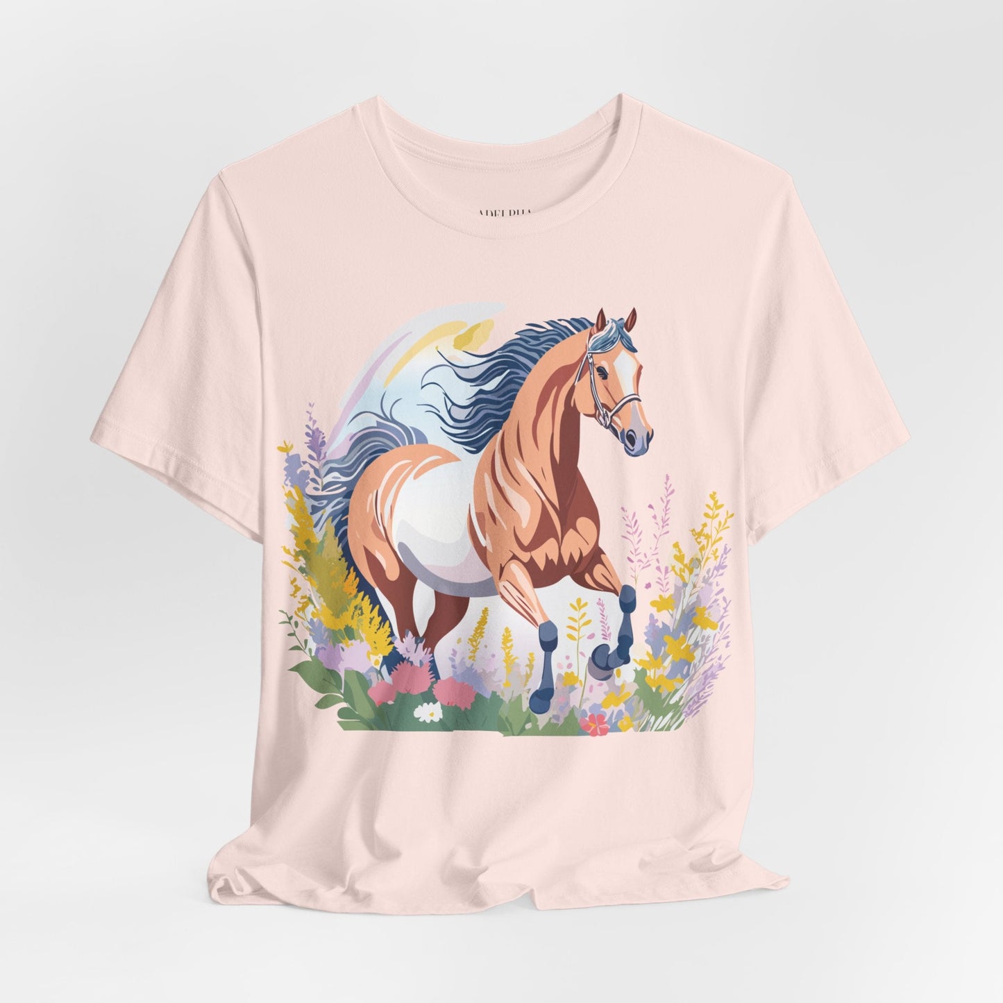 Horse Graphic Unisex 100 Cotton Vintage Animal Art T-Shirt 5