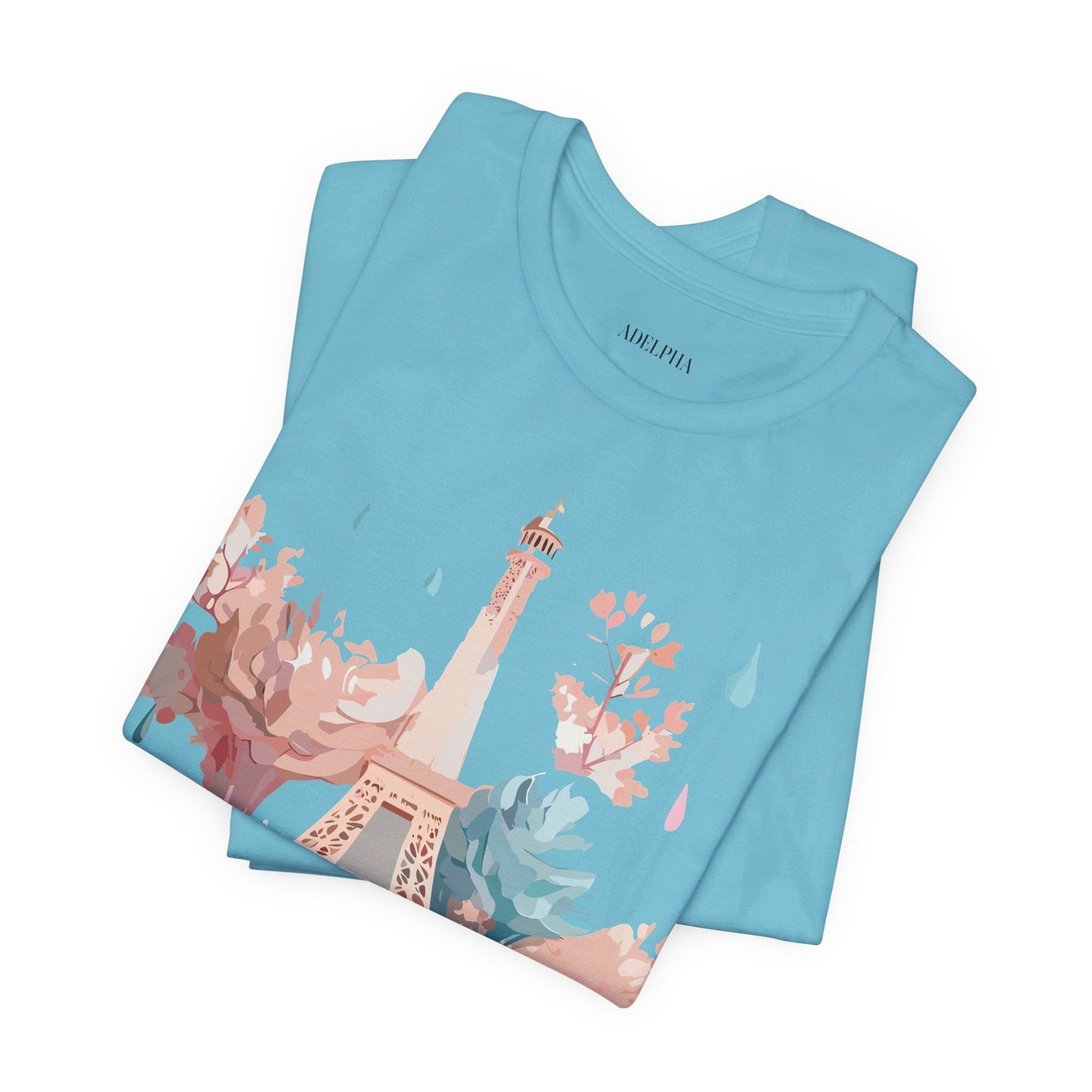 Paris Tourist Shirt Graphic Tee Unisex Vintage Inspired Art Adelpha Premium Quality