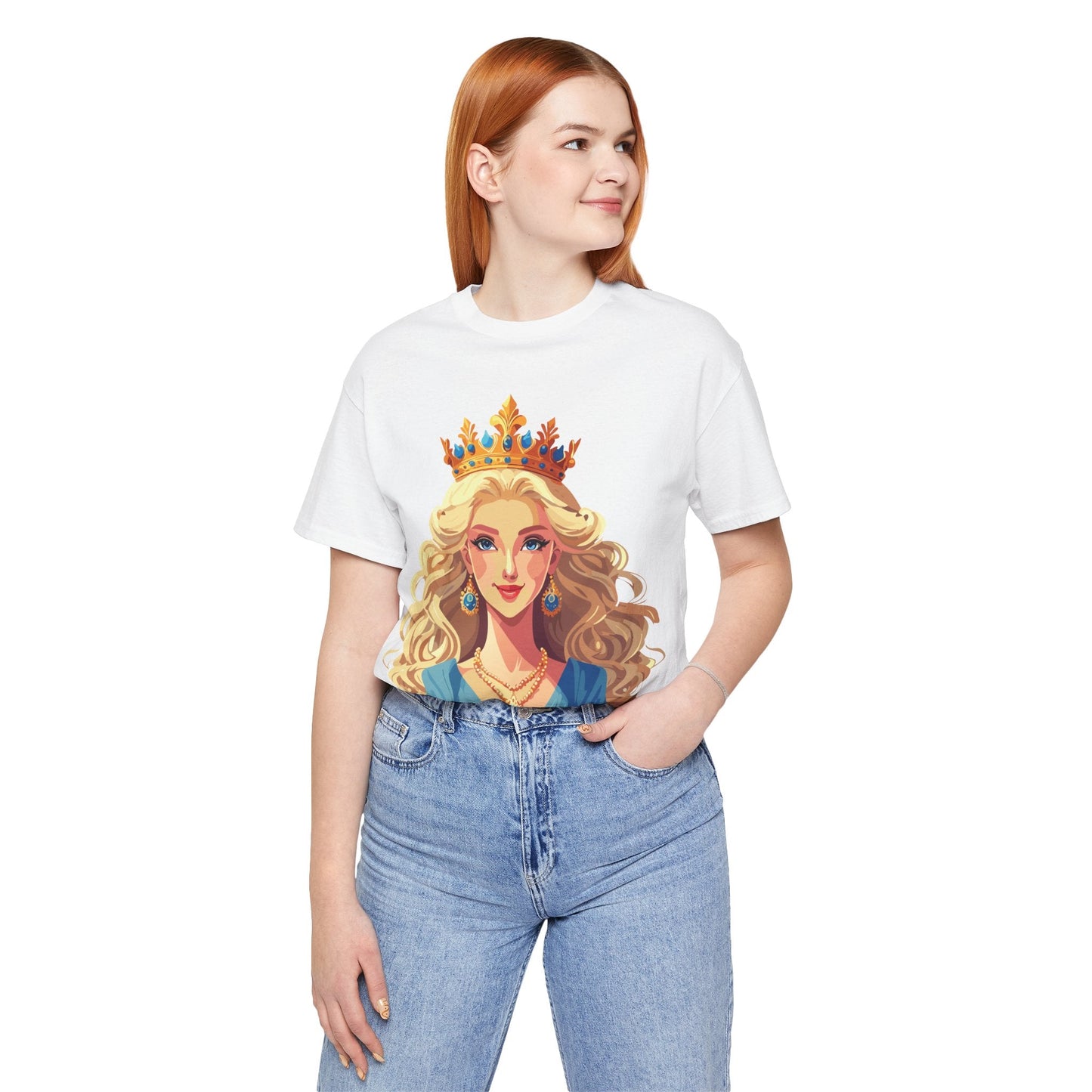 Goddess Graphic Cotton Tee Unisex Short Sleeve By Retro2Nova Original Art Vintage Inspired