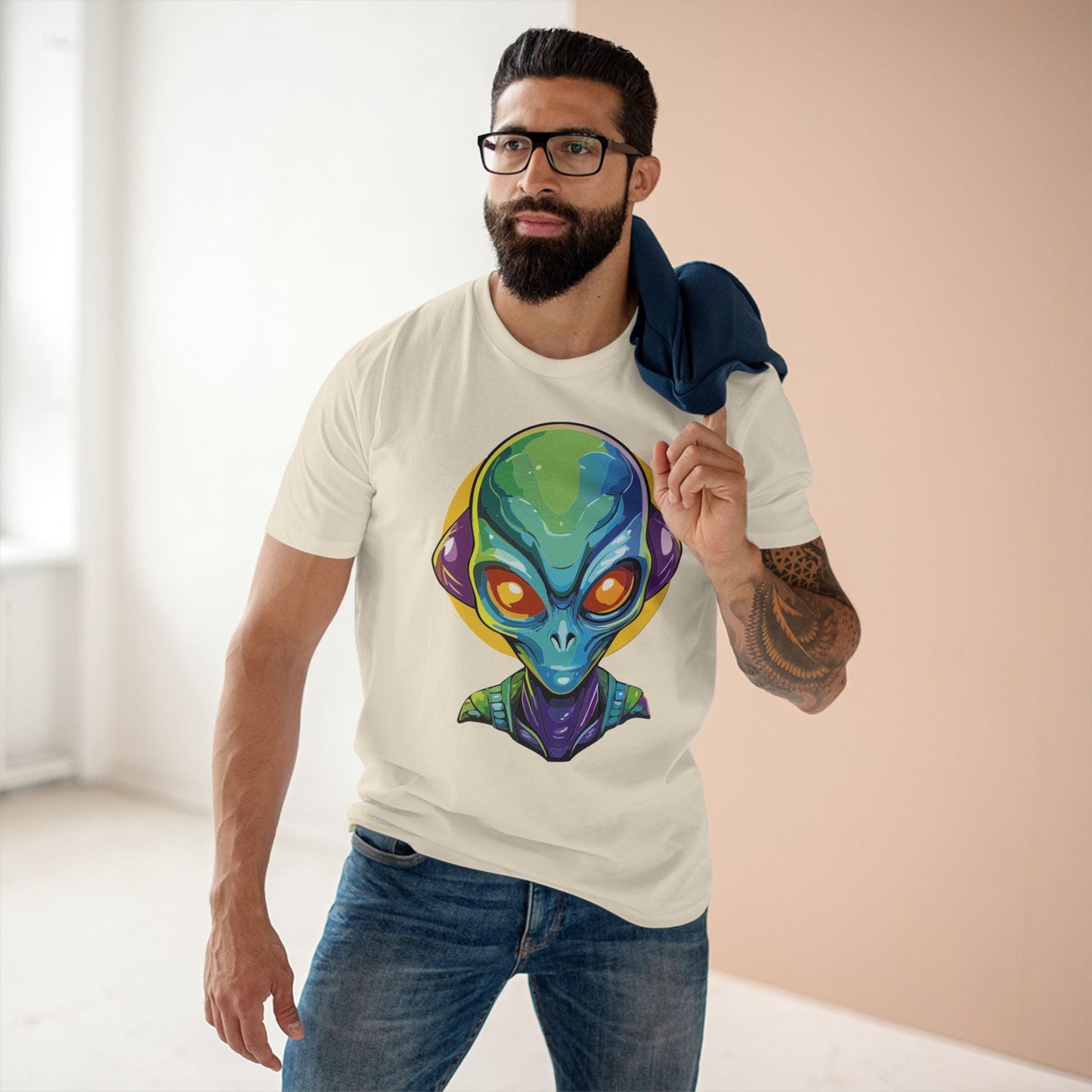 Aliens Graphic Unisex 100 Cotton Staple Tee 9