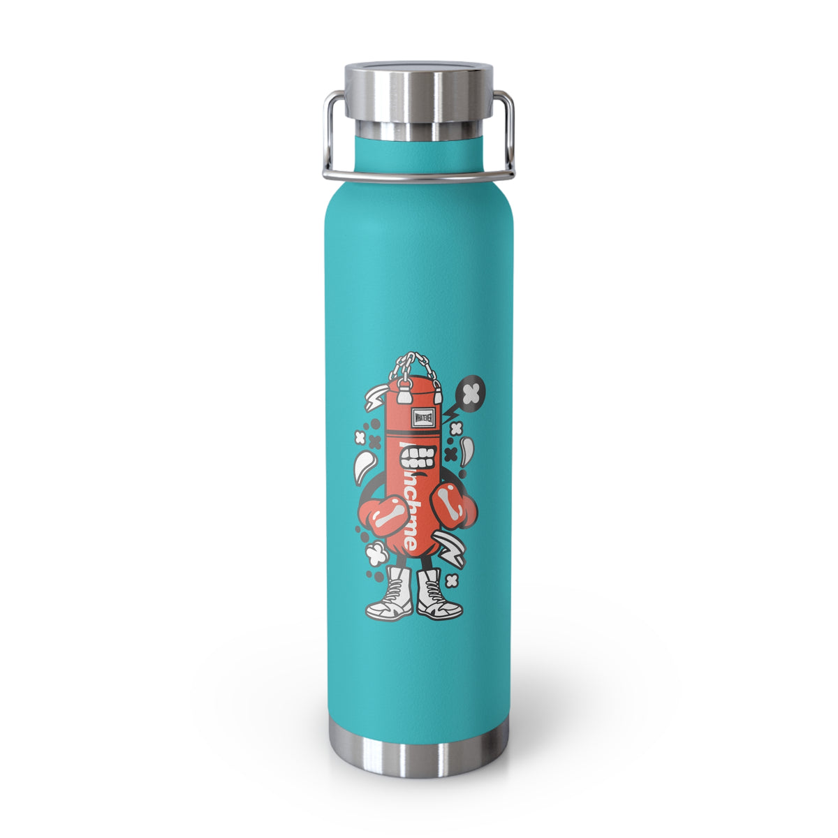 22oz Copper Insulated Water Bottle with Cartoon Design - CV32