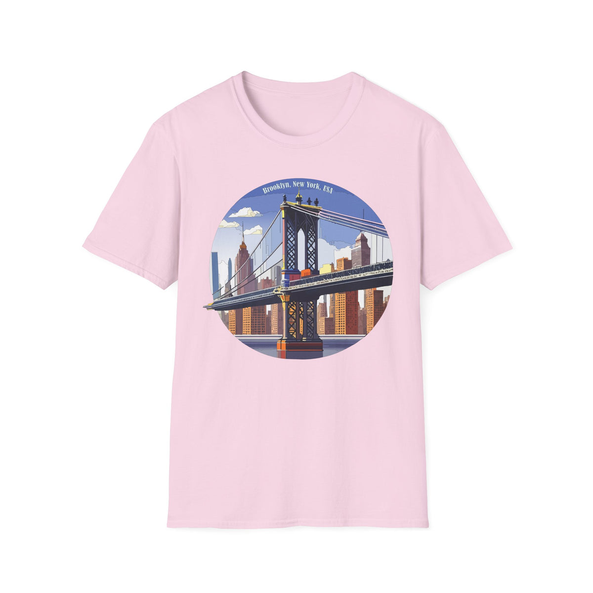 Brooklyn Bridge Illustration T-Shirt | New York City Skyline