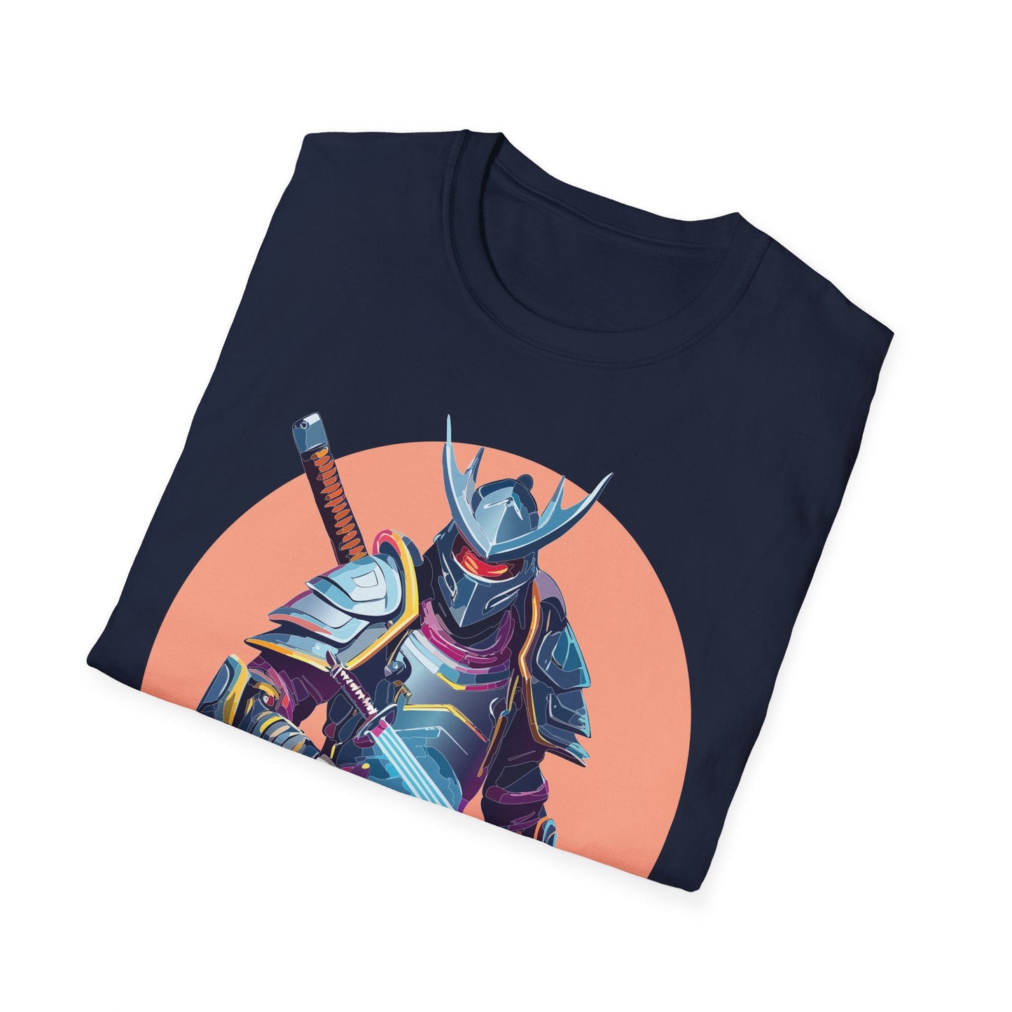 Samurai Shirt Unisex Tee Gildan Softstyle 64000 One Hundred Percent Ring Spun Cotton Comfort