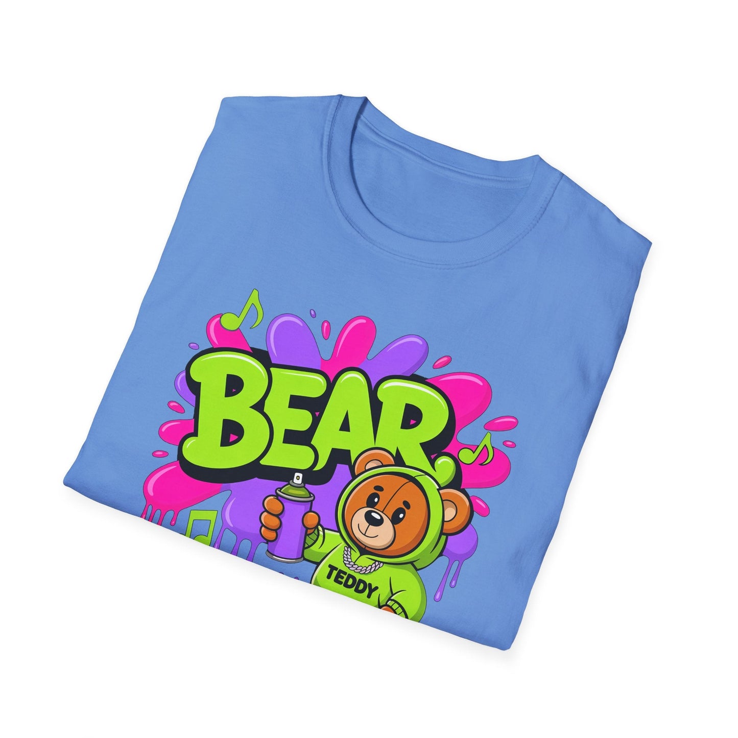 Funny Cartoon Animals T Shirt Unisex Graphic Tee Animation Softstyle Gildan 64000 Ring Spun Cotton