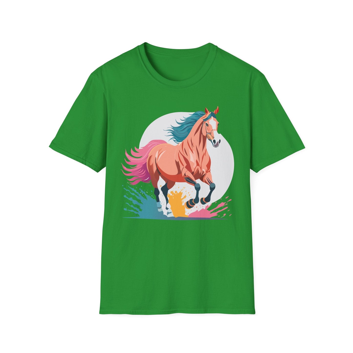 Unisex Horse Shirt Tee Gildan Softstyle 64000 Premium Ringspun Cotton