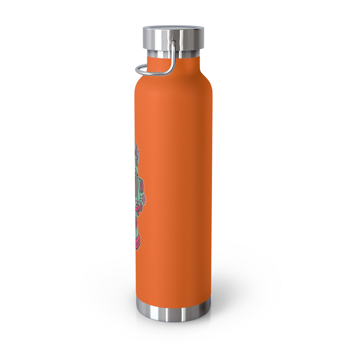 22oz Copper Insulated Water Bottle with Cartoon Design - CV44