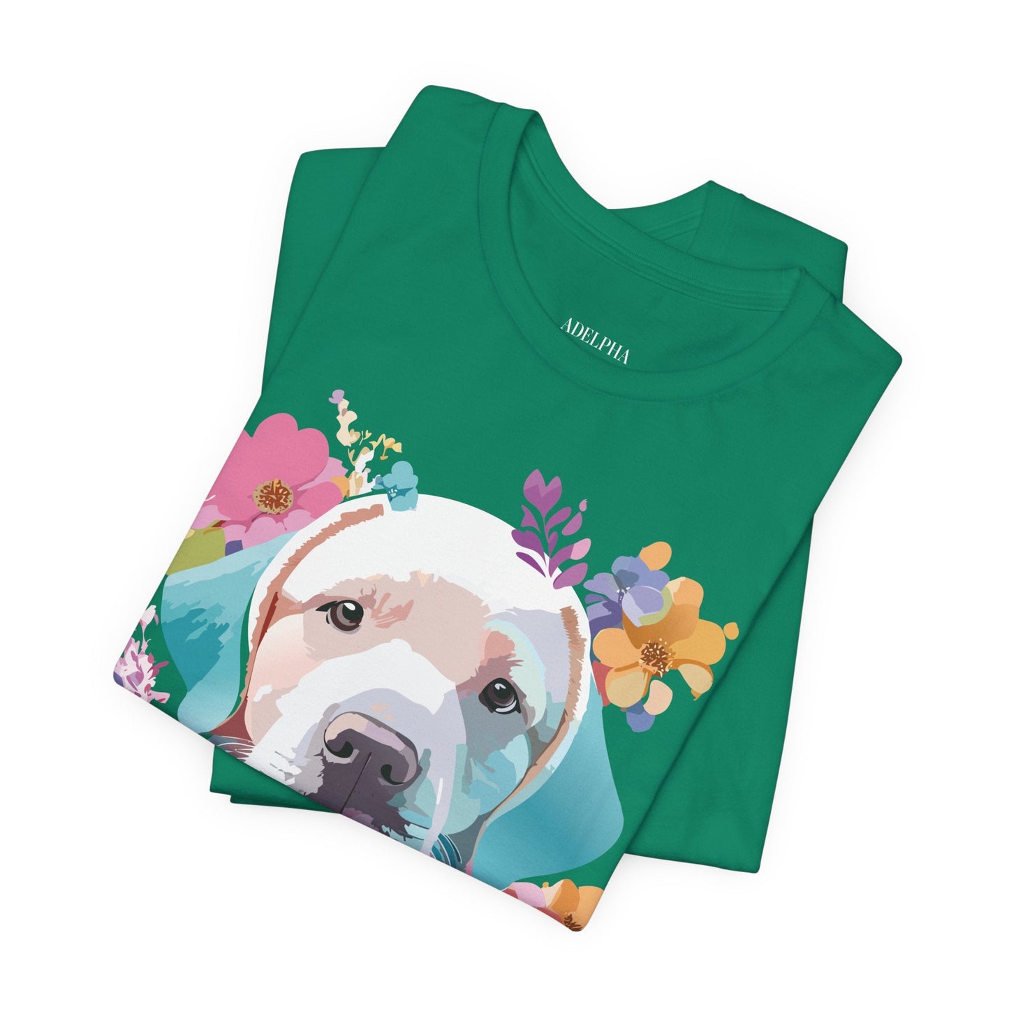Dog Graphic Tee Unisex Vintage Inspired Art Design Adelpha Short Sleeve Jersey Shirt