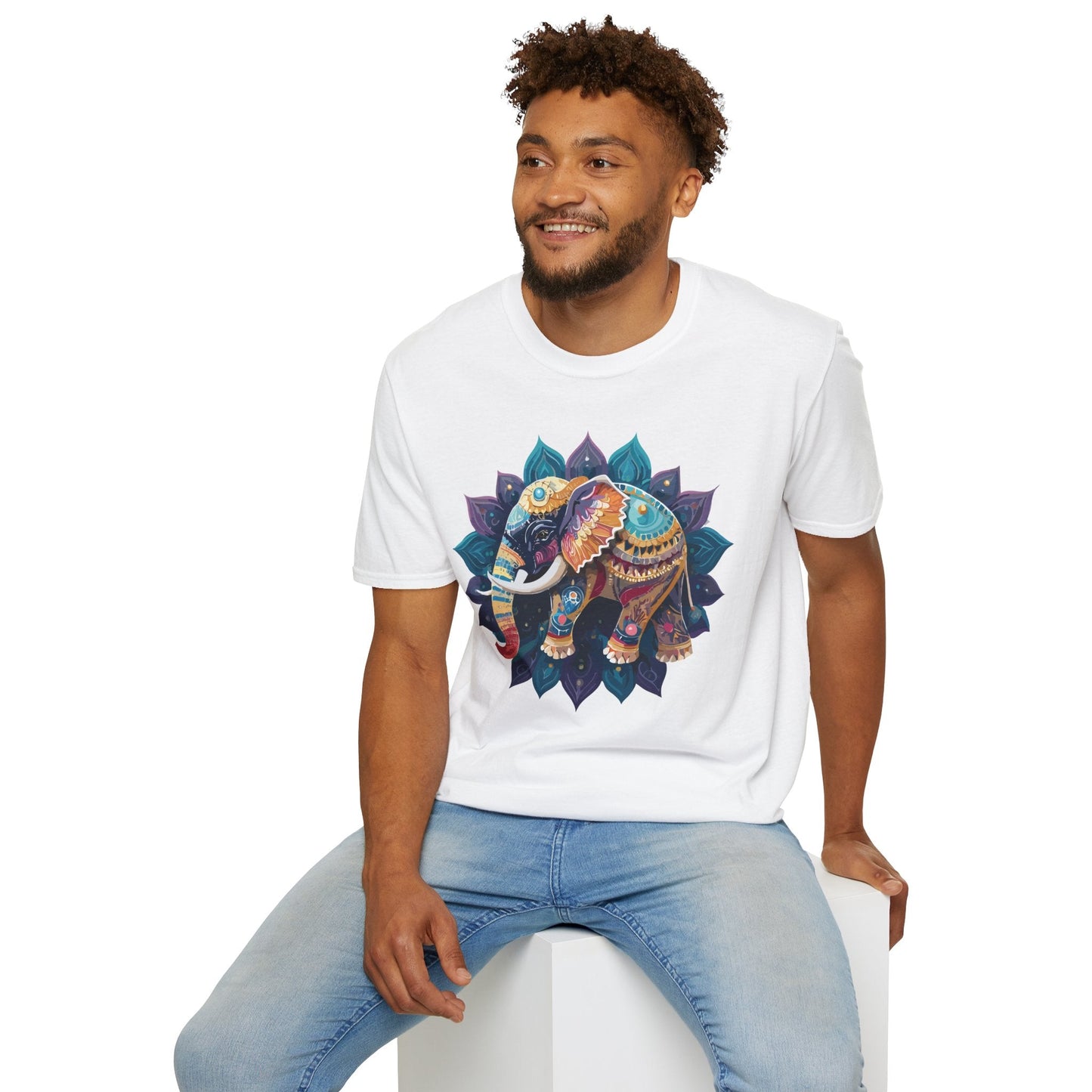 Elephant T Shirt Unisex Softstyle Cotton Tee Gildan 64000 Comfortable Everyday Wear