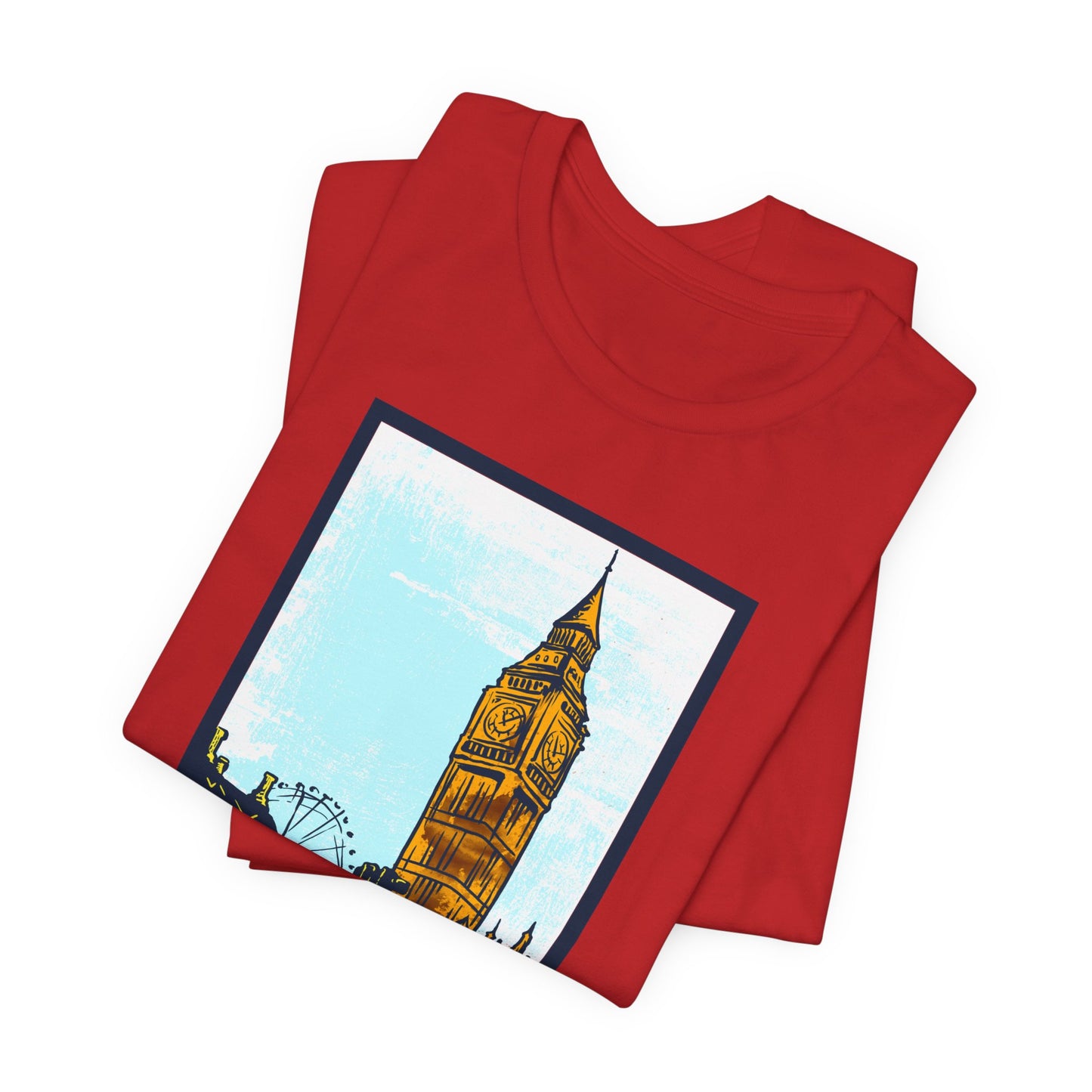 Retro Poster London Graphic Design Tee, London Shirt, Vintage Tees, Art Design T-Shirt, Graphic Tee, Retro Art Shirts