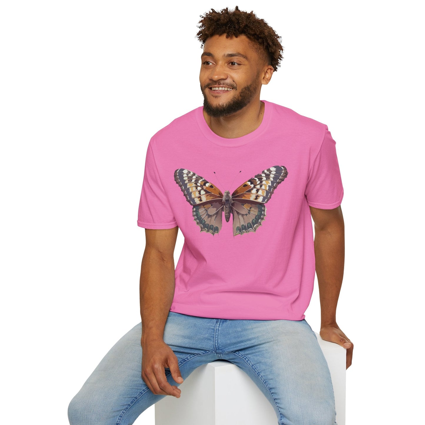 Monarch Butterfly Shirt Unisex T Shirt Design Gildan Softstyle 64000 100 Percent Ring Spun Cotton