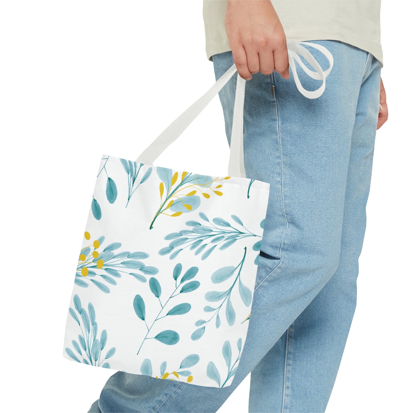 Canvas Bag with Floral Prints