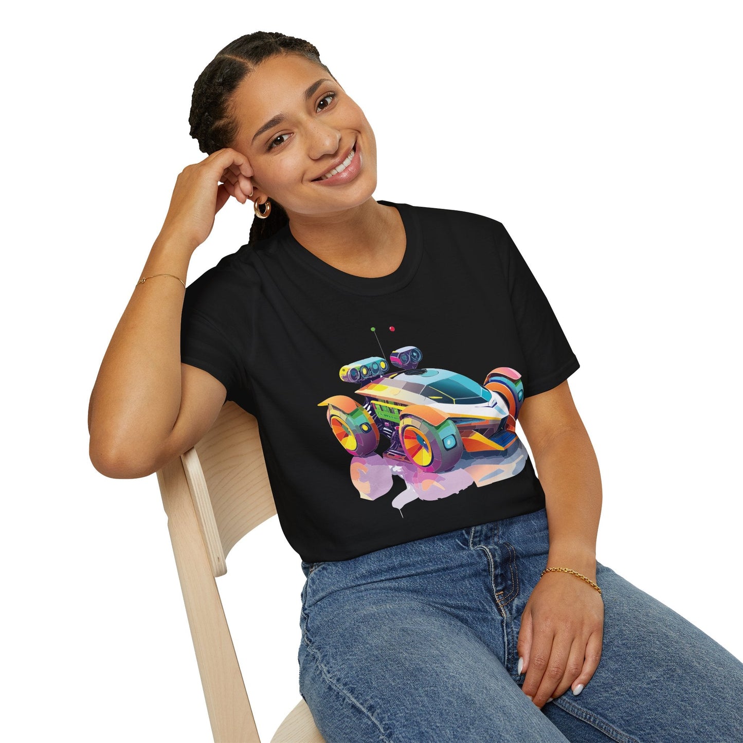 Car T Shirt Unisex Softstyle Tee With Cars Art Design Hot Wheels Edition Premium Cotton