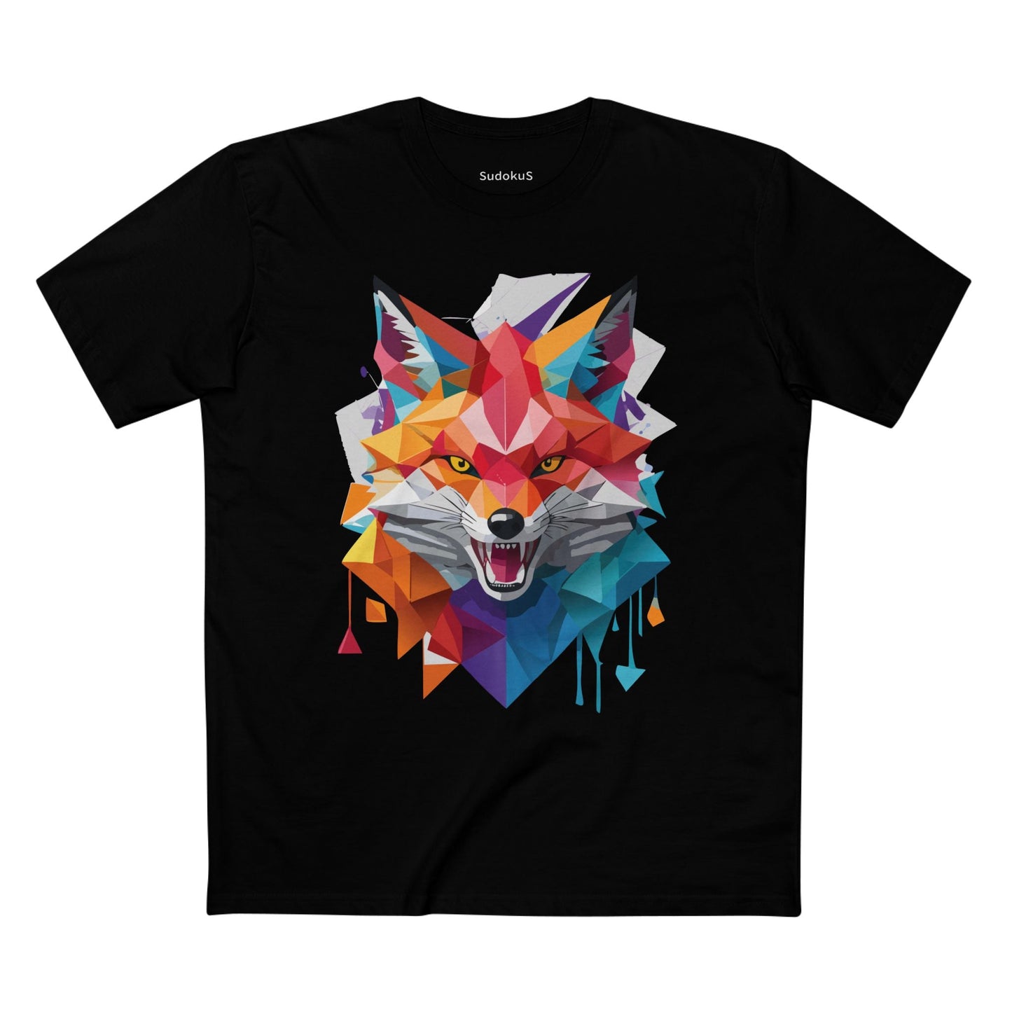 Fox Graphic Unisex 100 Cotton Staple Tee with Animal Design Artwork 21