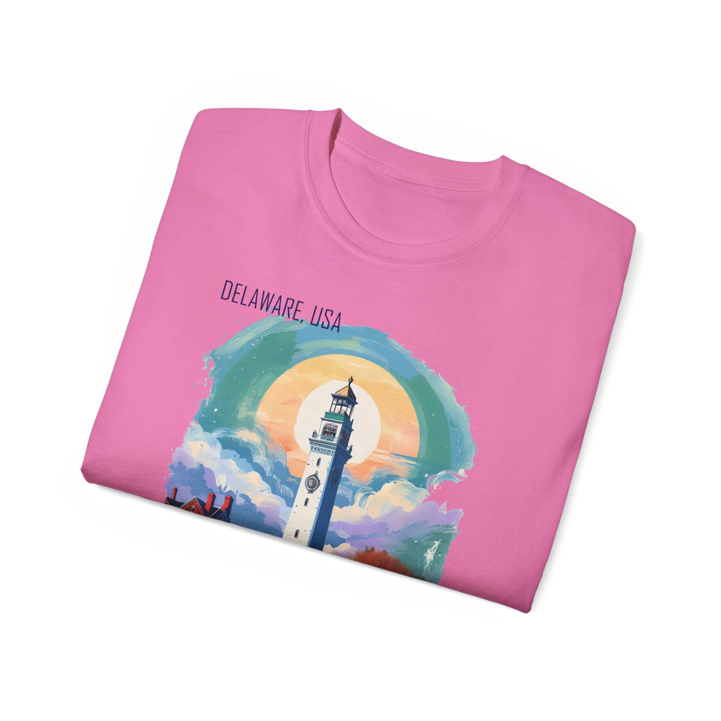 Delaware Graphic Unisex Cotton T‑Shirt 1
