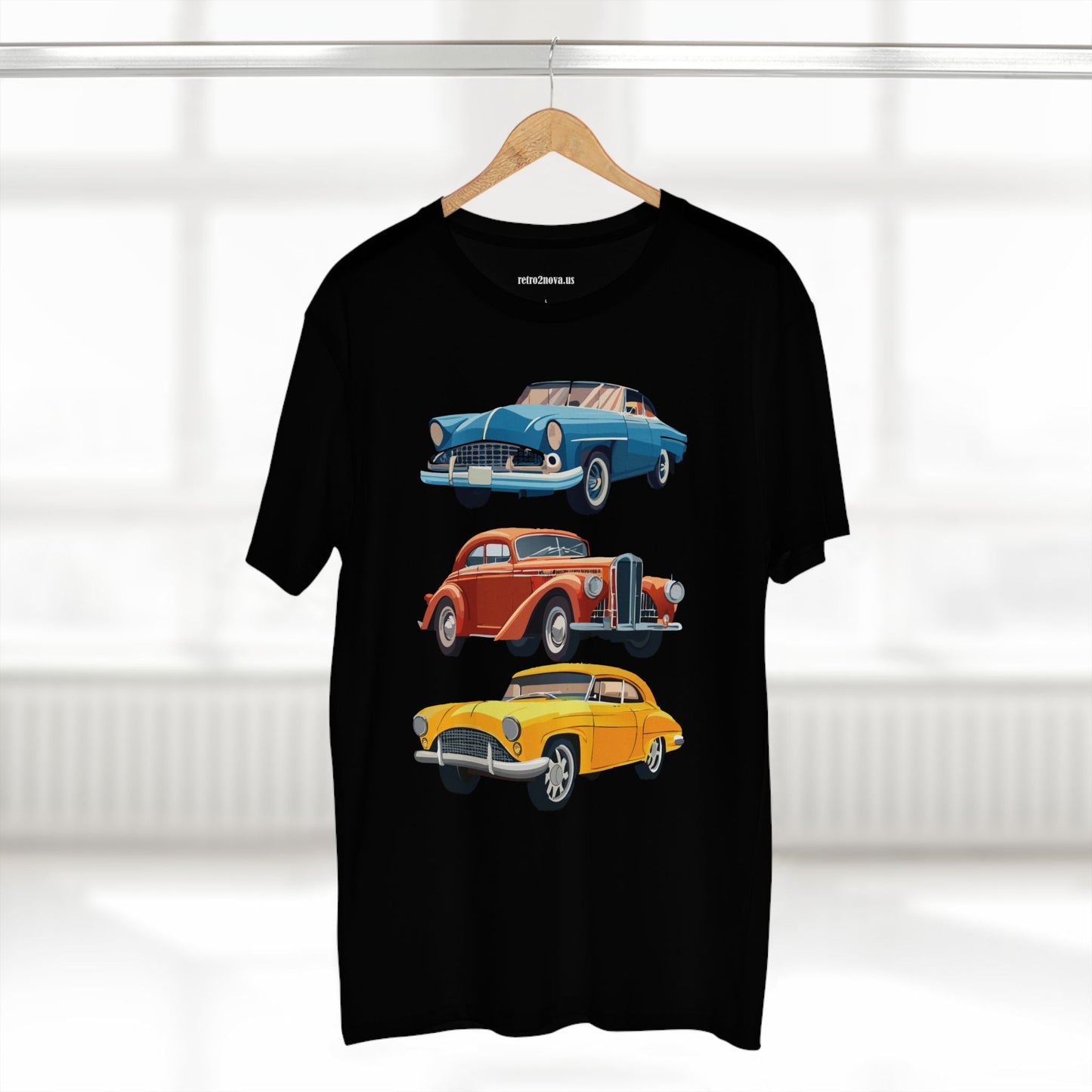 Retro Car Shirts Vintage Car Shirts RC4 Unisex Premium Cotton Tee With Original Art By Retro2Nova