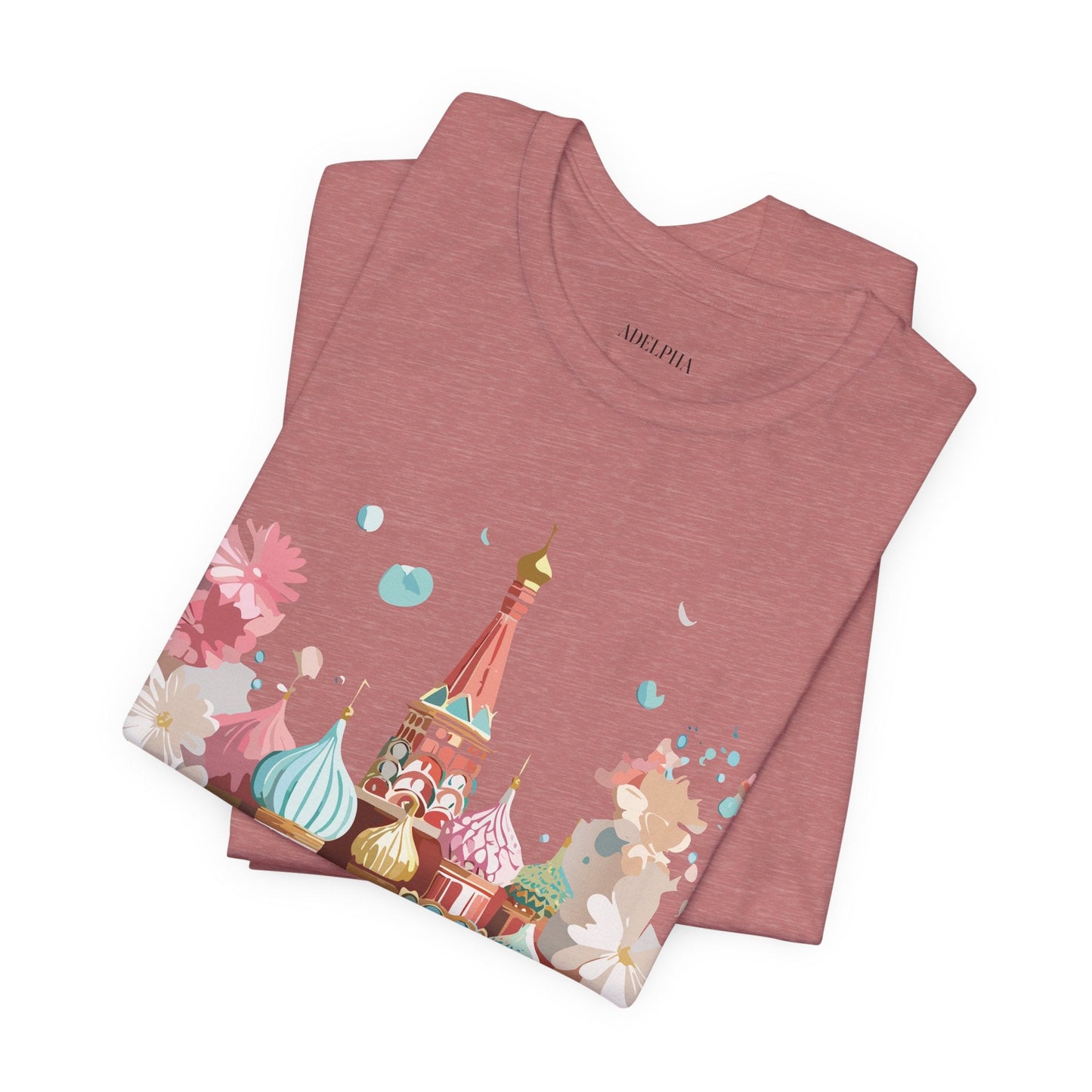 Unisex Graphic Tee With Vintage Moscow Artwork By Adelpha Premium Short Sleeve Shirt
