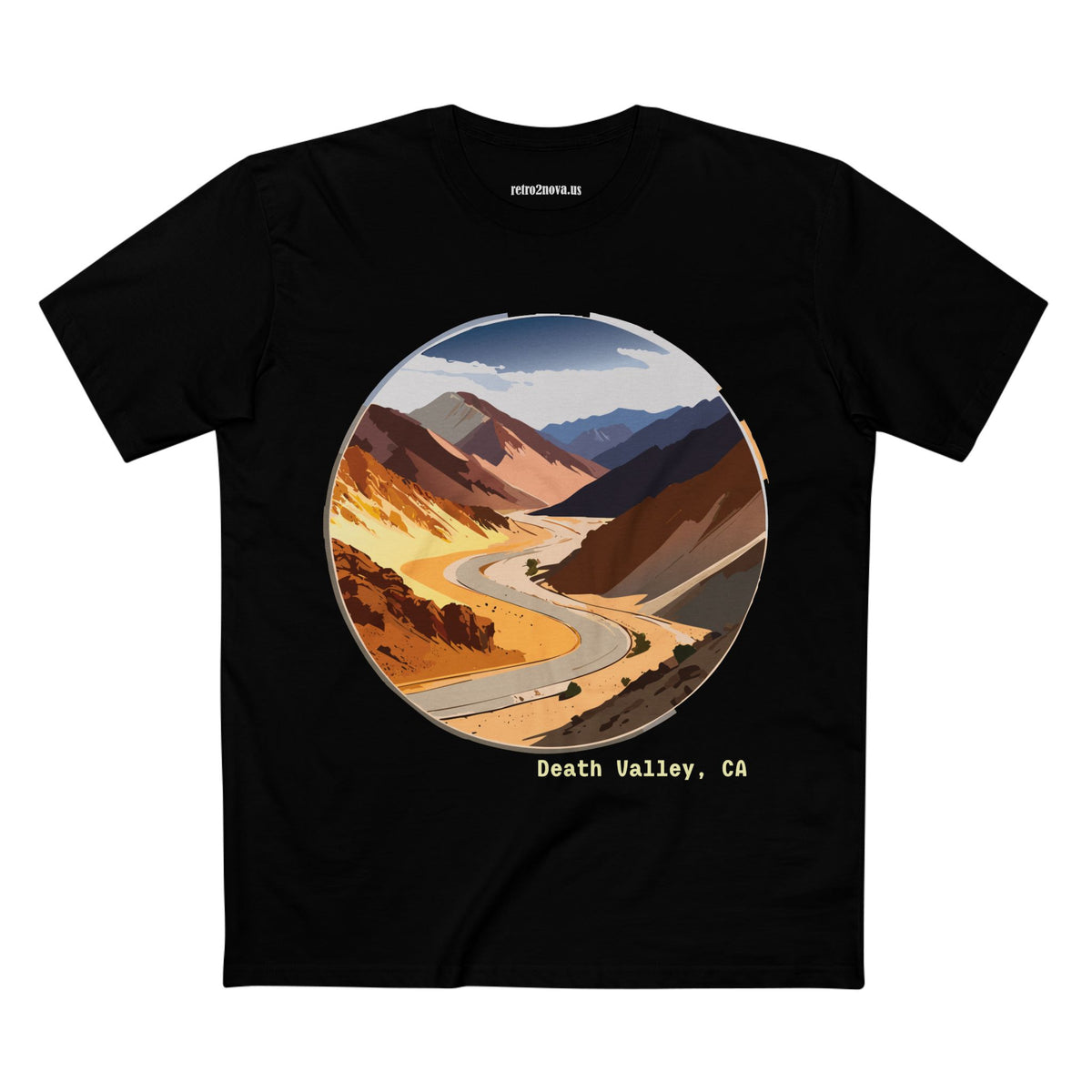 Death Valley Scenic Road Tee | Desert Landscape, California Highway