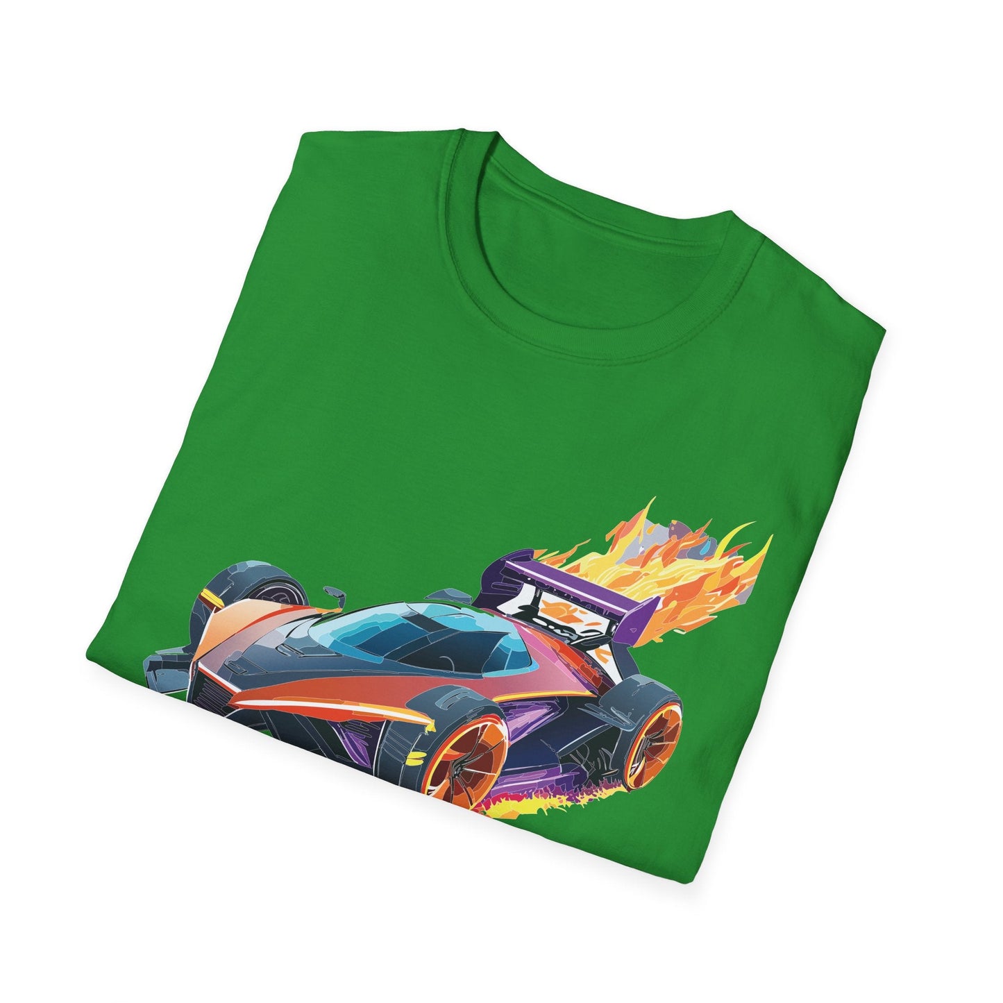 Unisex Car T Shirt Hot Wheels Graphic Tee Car Shirt Gildan Softstyle 64000 Cotton Tee