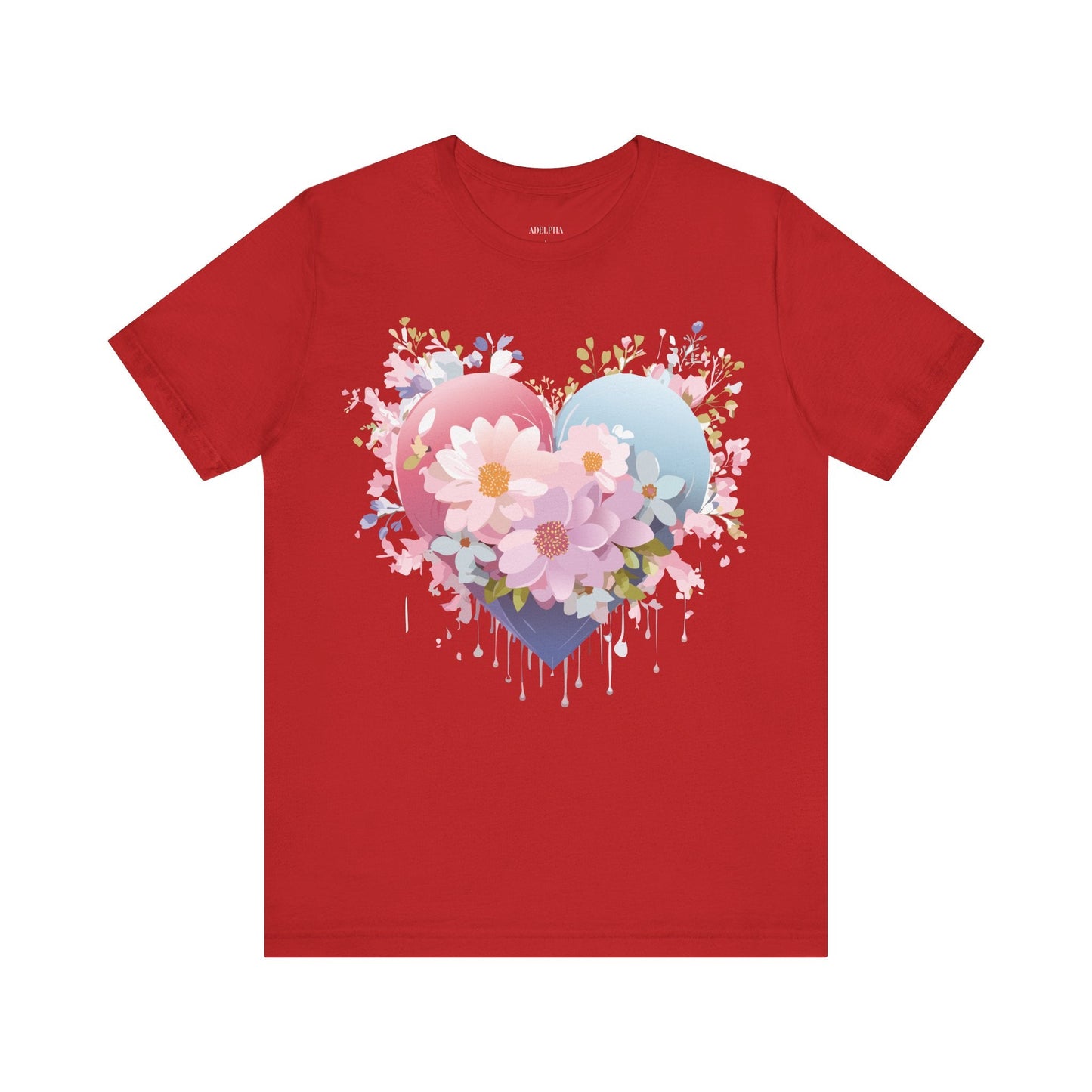 Valentine Graphic Tee Unisex Short Sleeve Vintage Inspired Artwork From Adelpha Premium Design