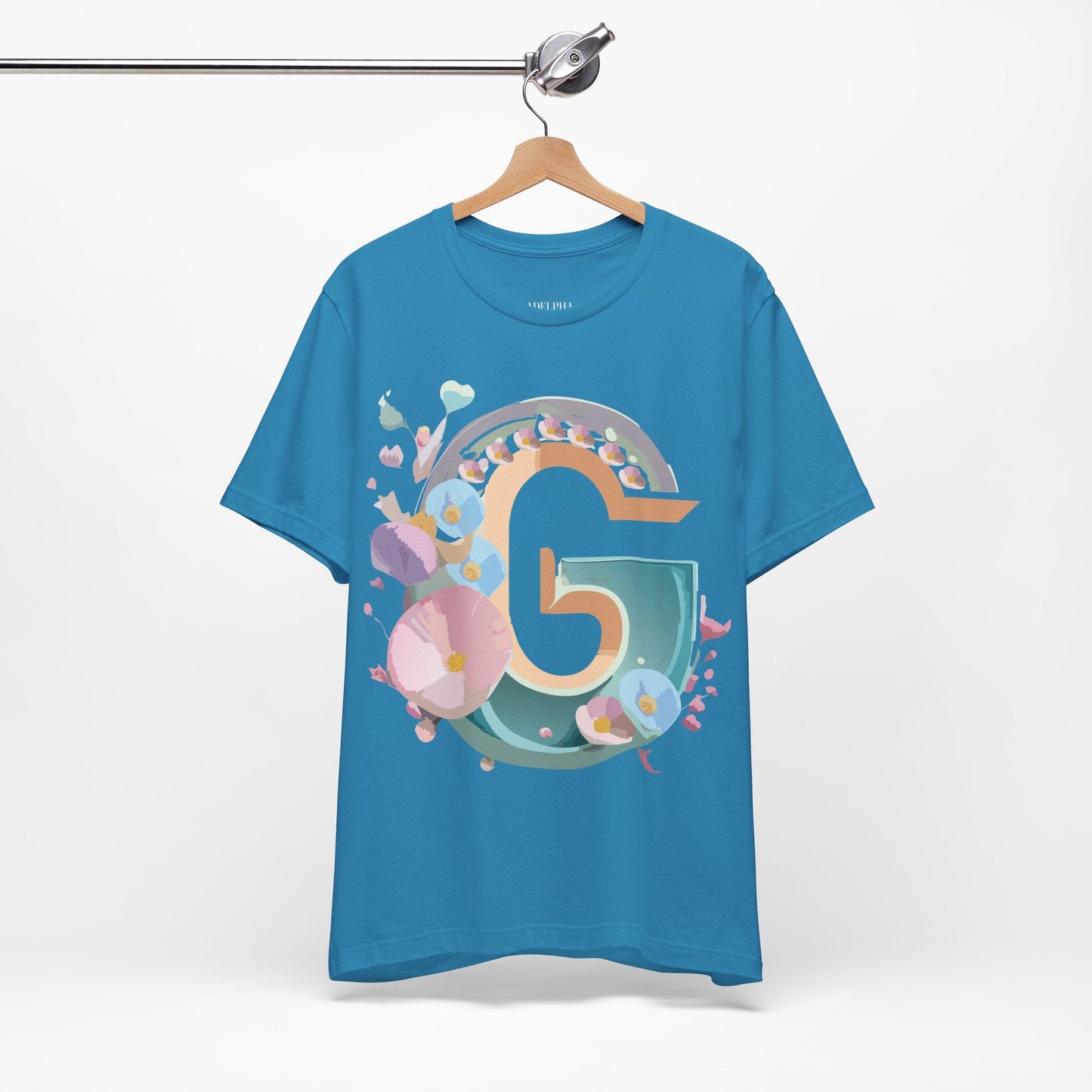 Adelpha Letter G Shirt Unisex Jersey Short Sleeve Graphic Tee With Vintage Inspired Artwork