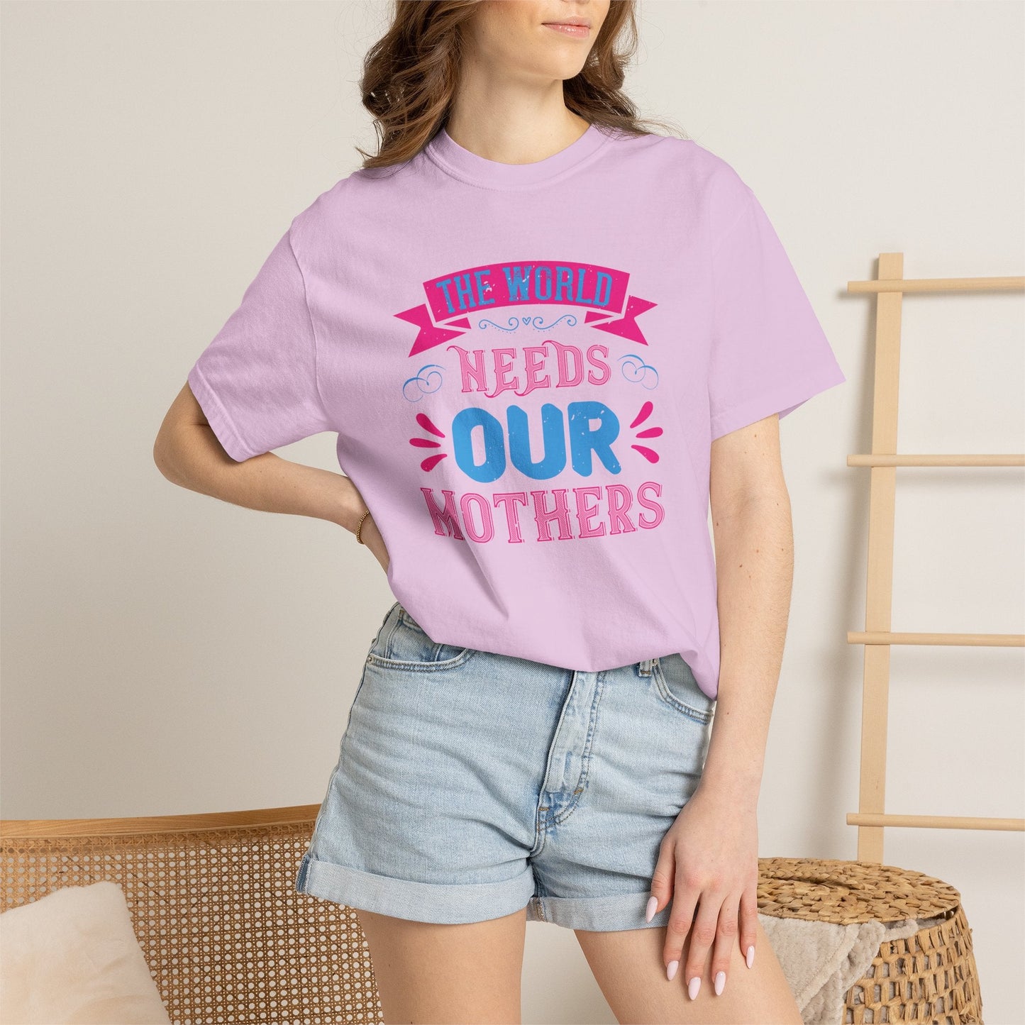 Mom T-shirt Mother Day Mama Tee Unisex Comfort Colors Garment-Dyed Cotton h95