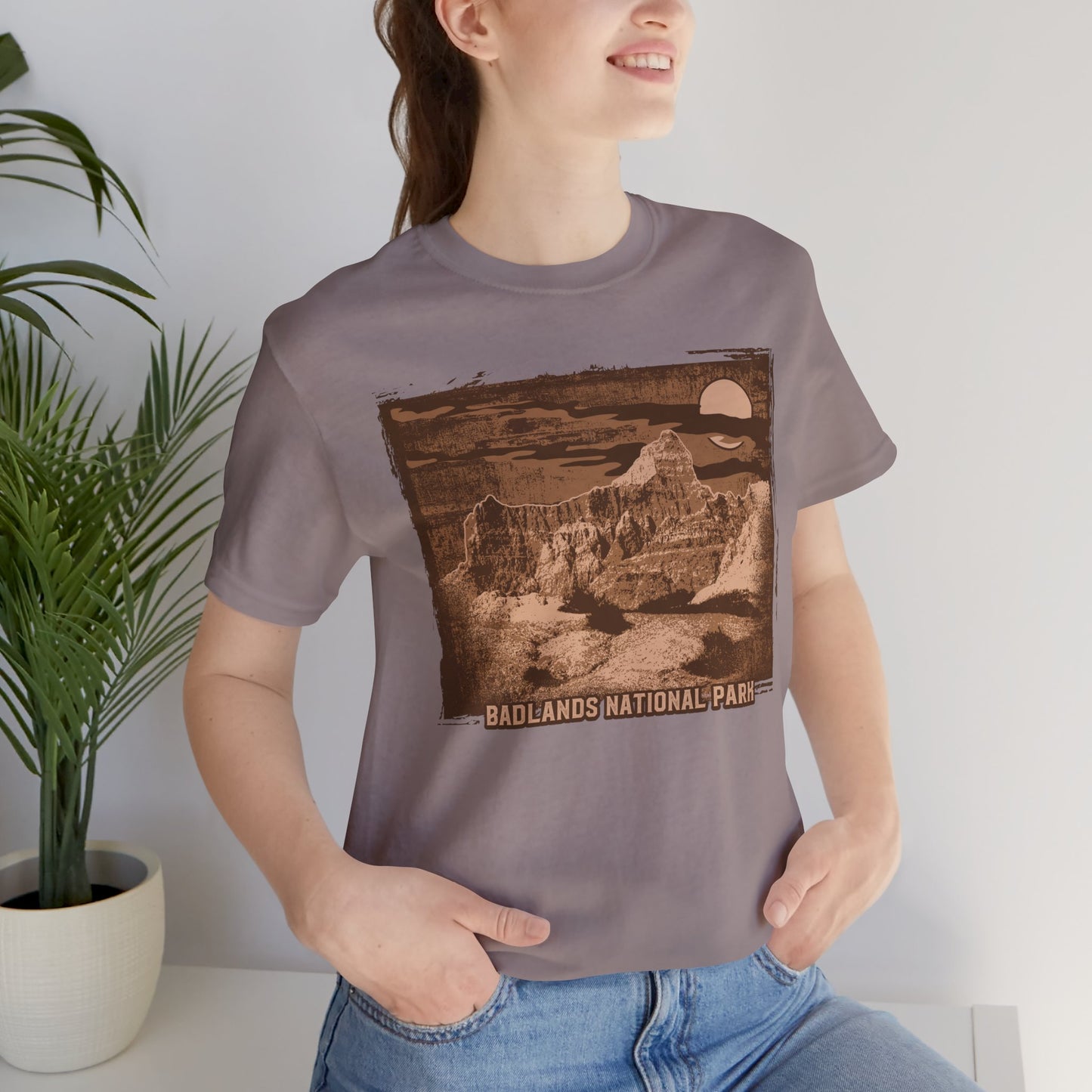 Badlands Retro Poster Graphic Design Tee, Badlands Shirt, Vintage Tees, Art Design T-Shirt, Graphic Tee, Retro Art Shirts
