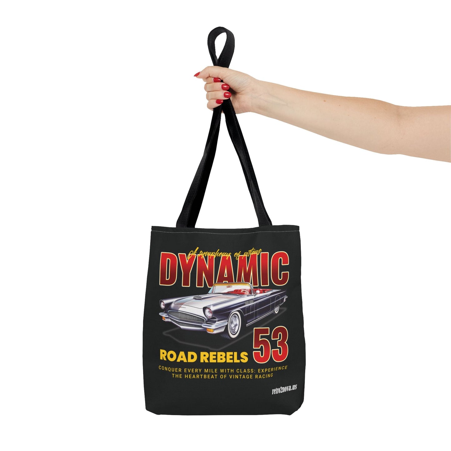 Classic Vintage Car Canvas Tote Bag By Retro2Nova Durable Everyday Carry For Work