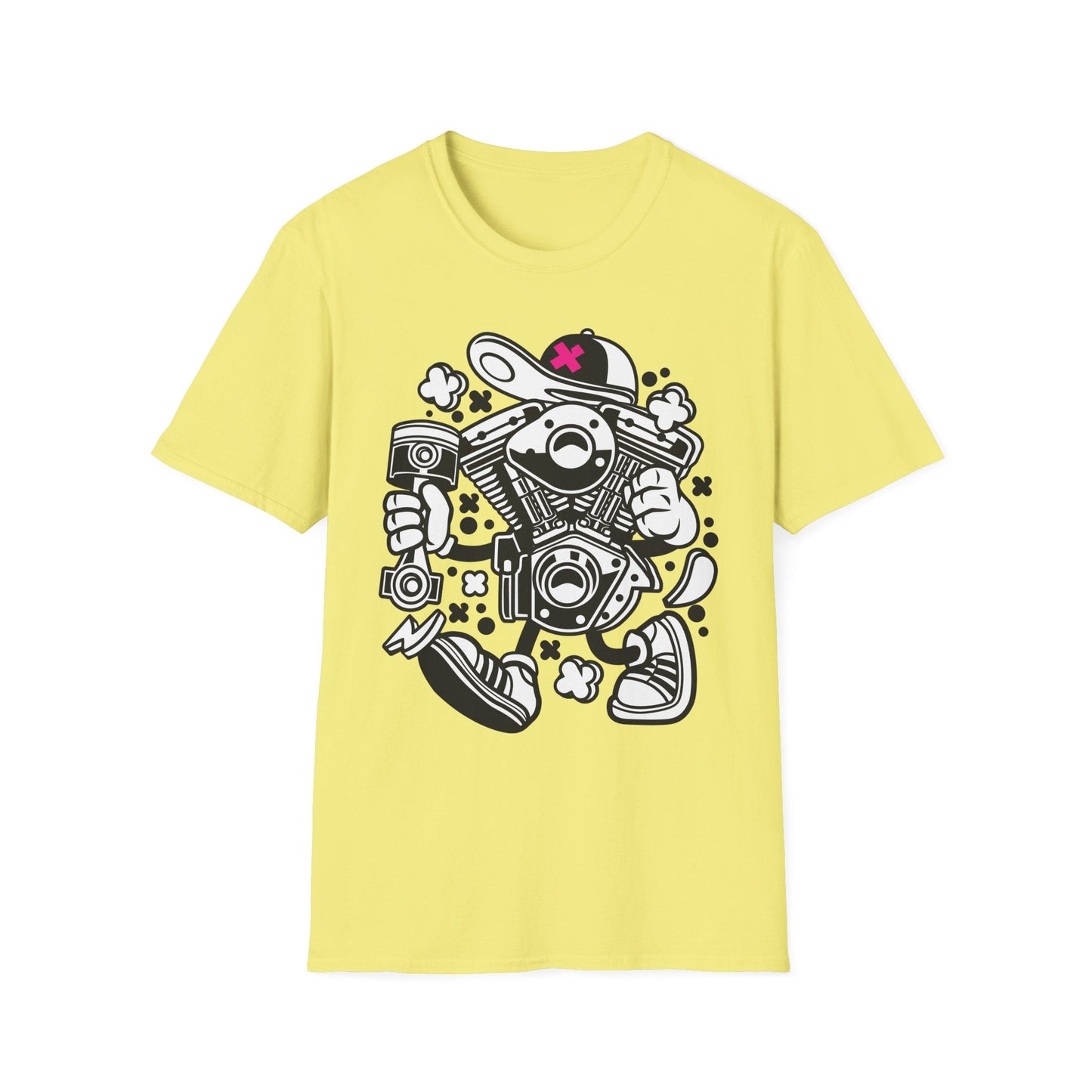 Cartoon T Shirt Animation Tee Funny Tee Unisex Gildan Softstyle 64000 100 Percent Cotton