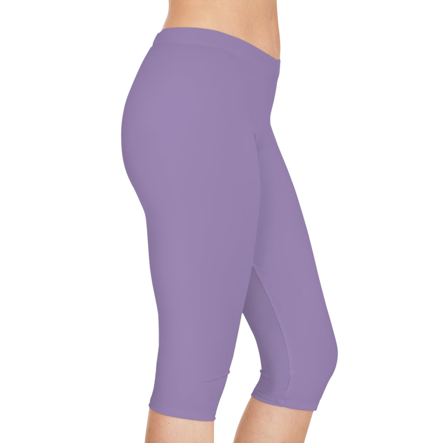 Purple Color Capri Leggings, Purple Capri Leggings 9