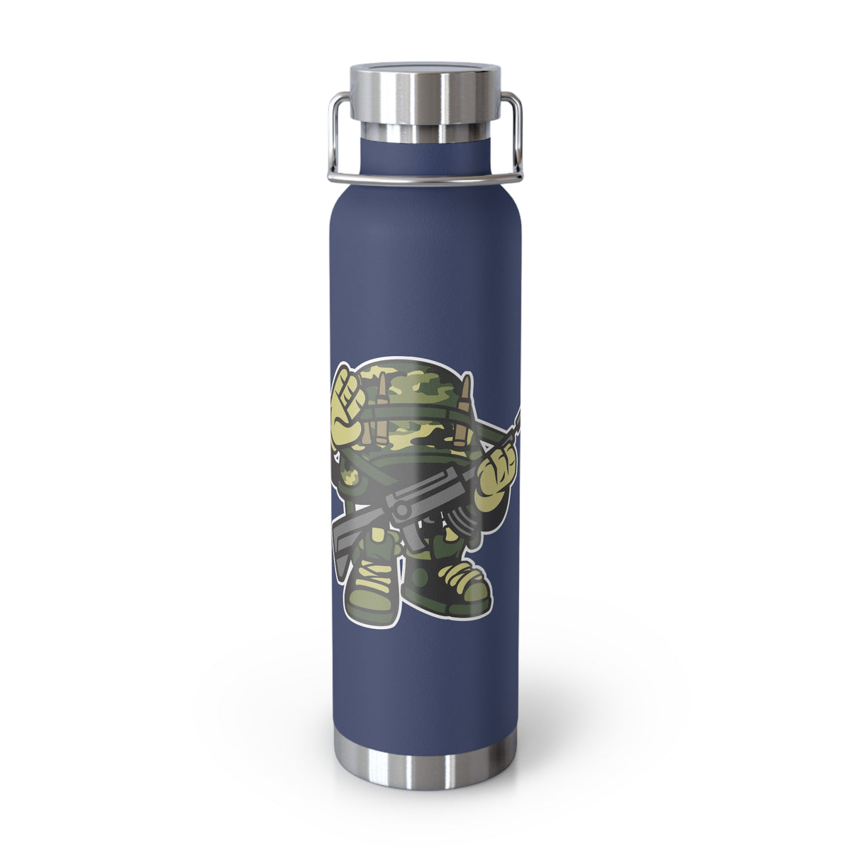 22oz Copper Insulated Water Bottle with Cartoon Design - CV53