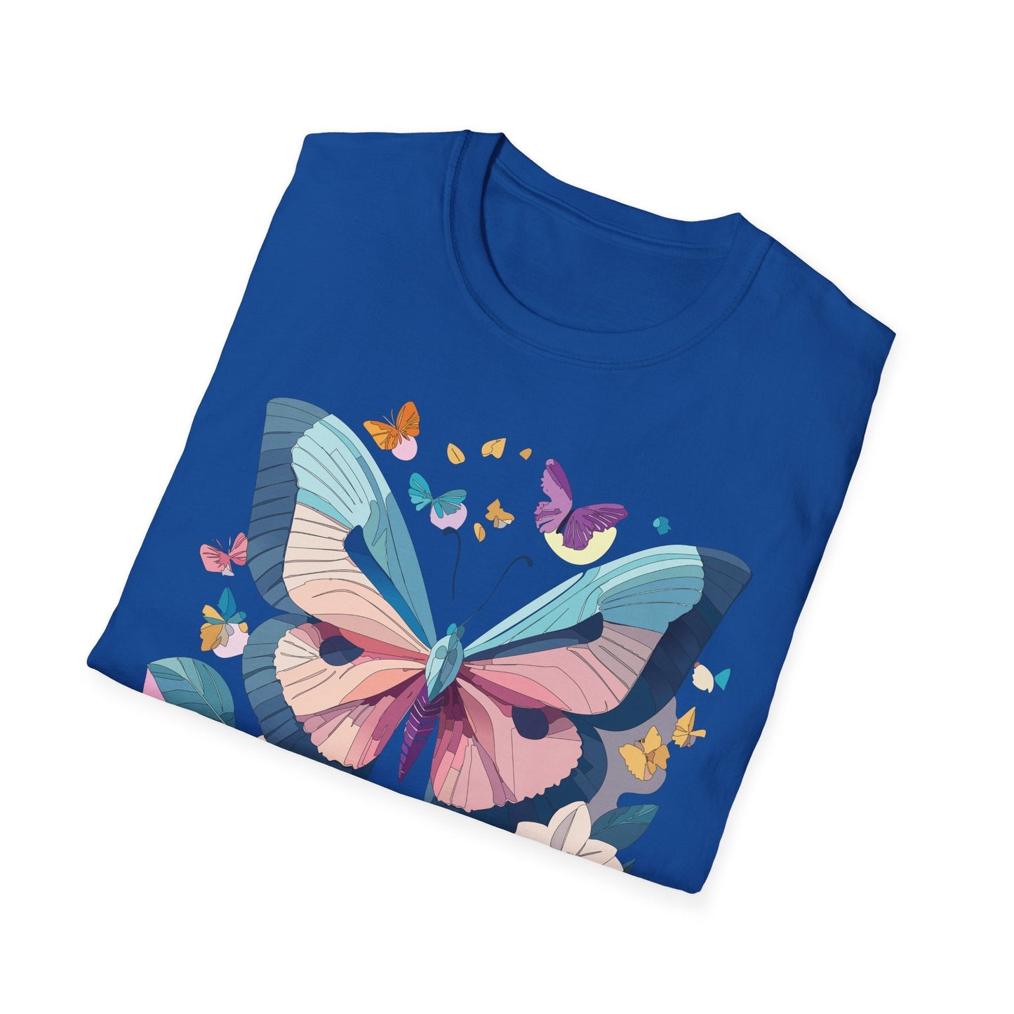 Butterfly Shirt Unisex T Shirt Softstyle Gildan 64000 Ring Spun Cotton Monarch Design
