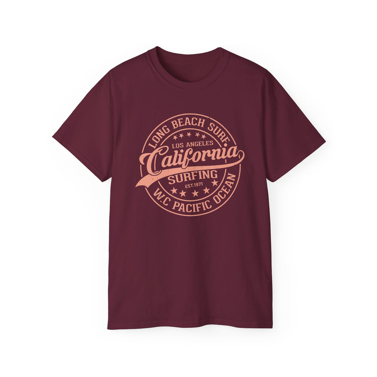 California Surfing Logo T-Shirt | Long Beach Pacific Ocean Tee