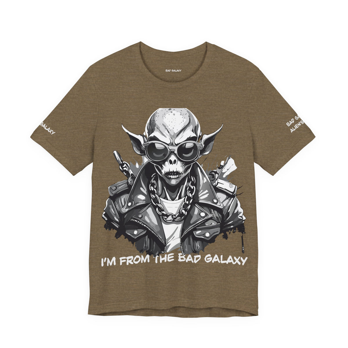 Alien Graphic Unisex Cotton Bella+Canvas Tee with Art Design b78