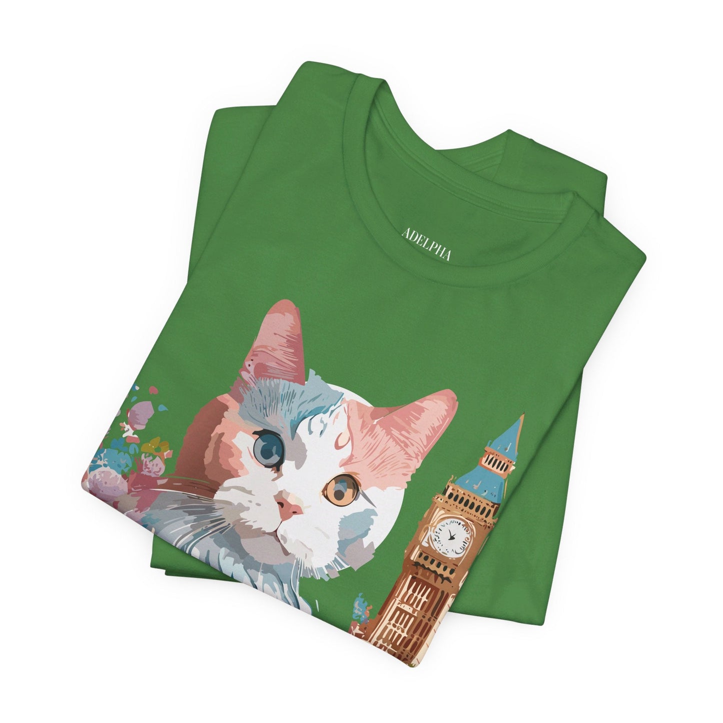 Unisex Cat Graphic Tee With Vintage Inspired Art By Adelpha Brand