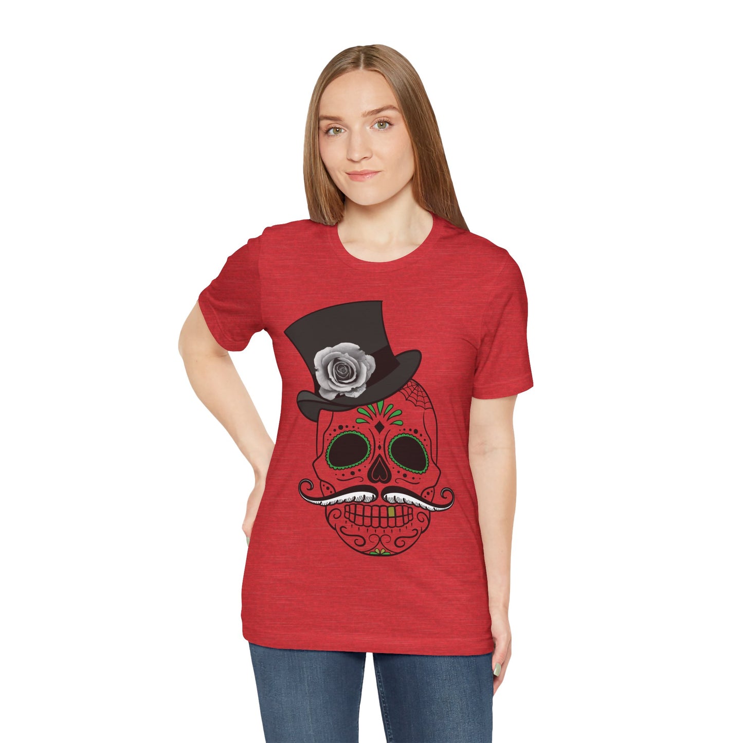 Unisex Cotton Tee Shirt with Skull