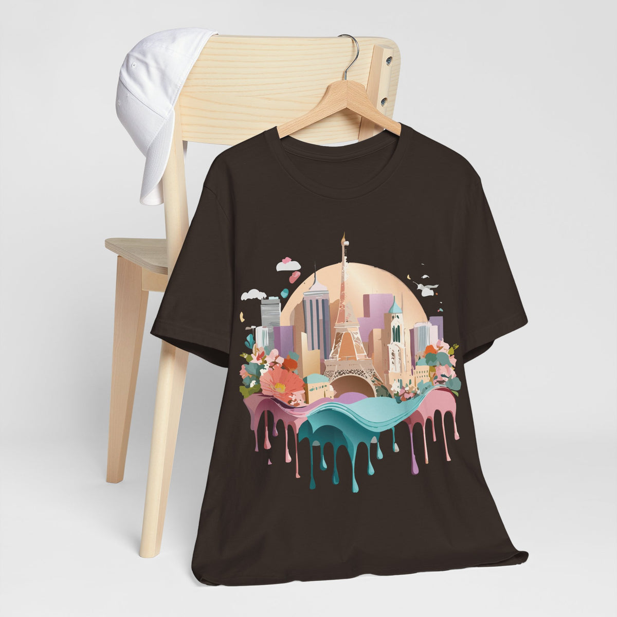 Unisex Cotton Bella+Canvas Tee with Paris