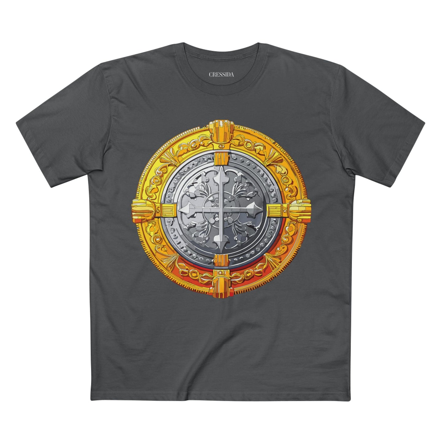 Antique Gold Coin Graphic Design T-Shirt Unisex 100 Cotton With Golden Print Artwork Tee 14