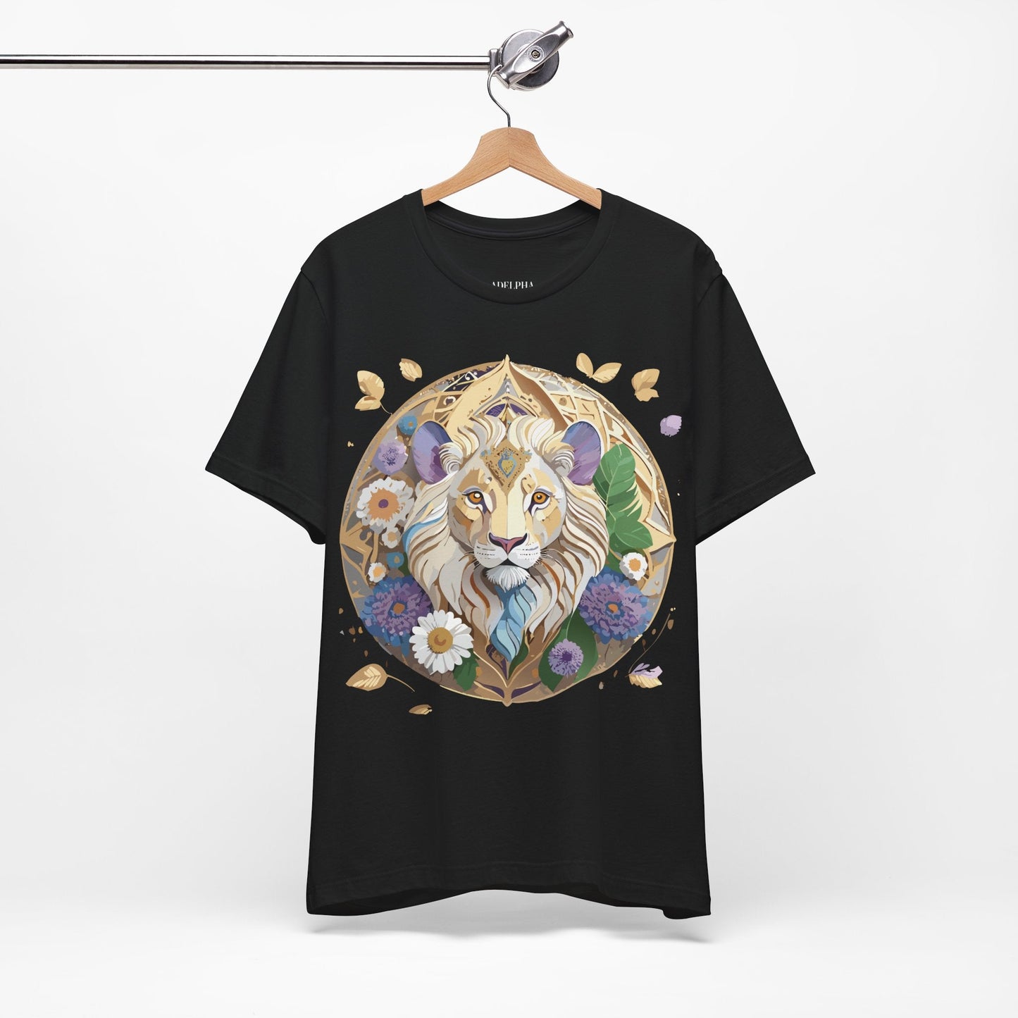 Medallion Graphic Unisex 100 Cotton Vintage Animal Medal Artwork Tee 61